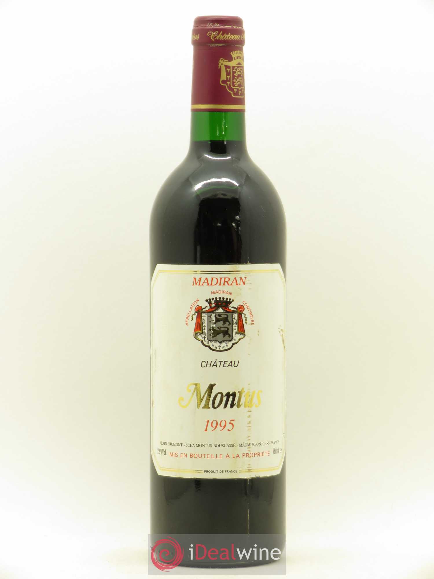 Madiran Château Montus Alain Brumont 1995 - Lot de 1 bouteille - 0