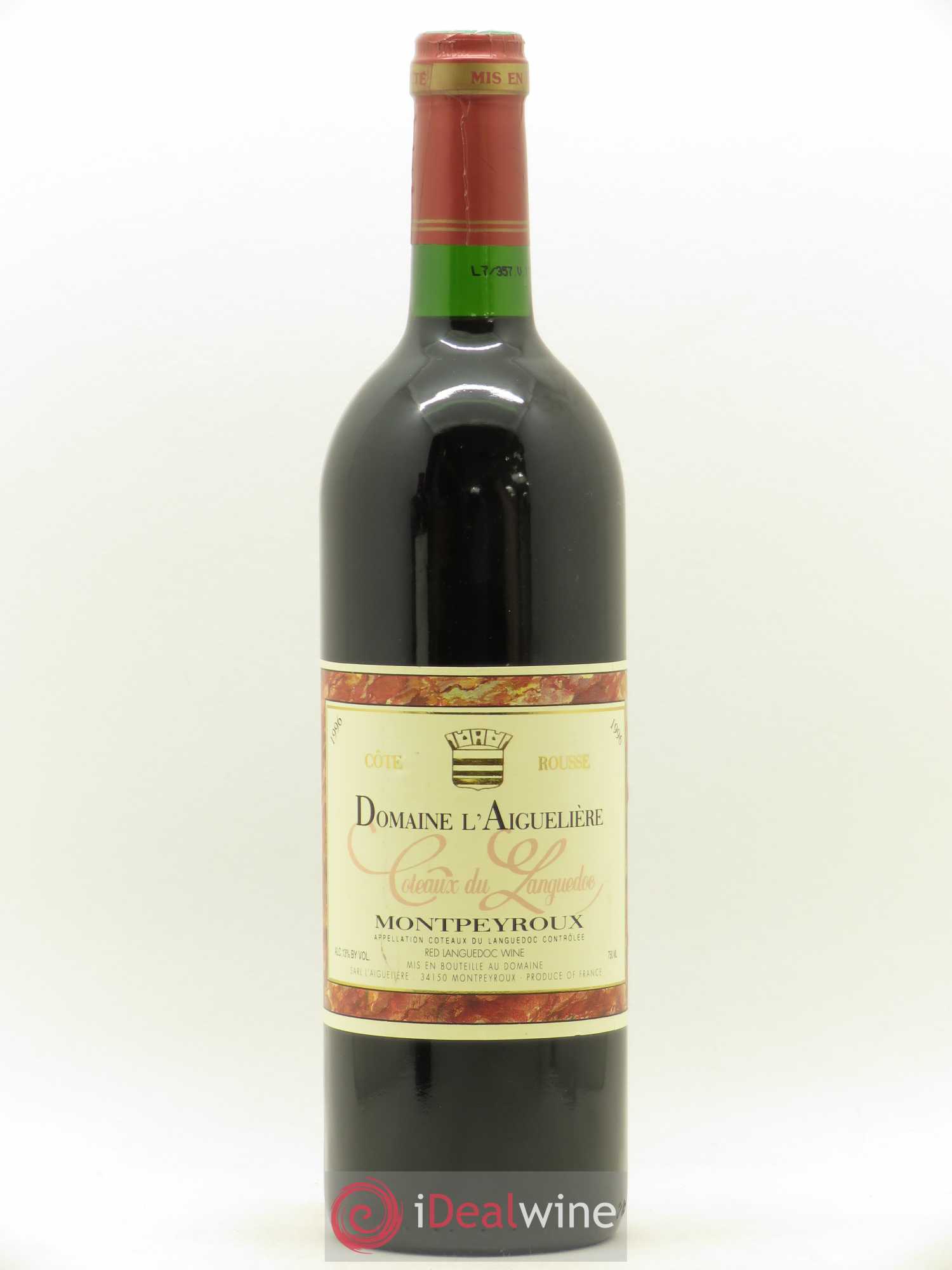 Languedoc Montpeyroux Domaine de l' Aiguelière Cote Rousse A. Commeyras 1996 - Lot de 1 bouteille - 0