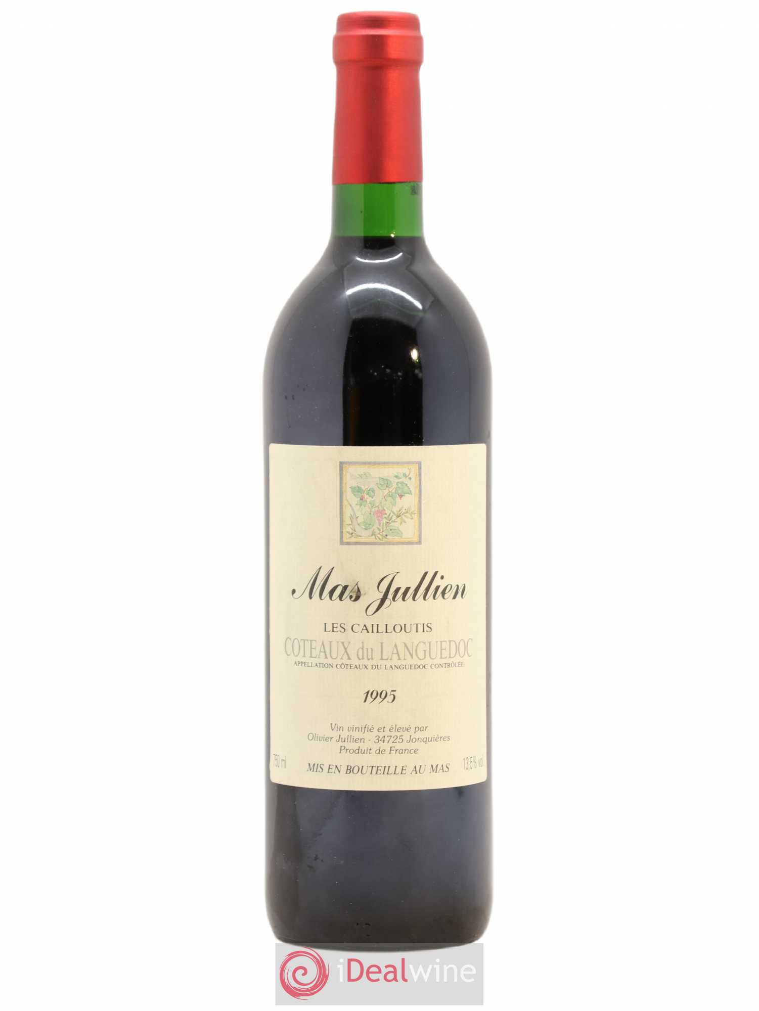 Coteaux du Languedoc Mas Jullien Les Cailloutis Olivier Jullien 1995 - Lot de 1 bouteille - 0