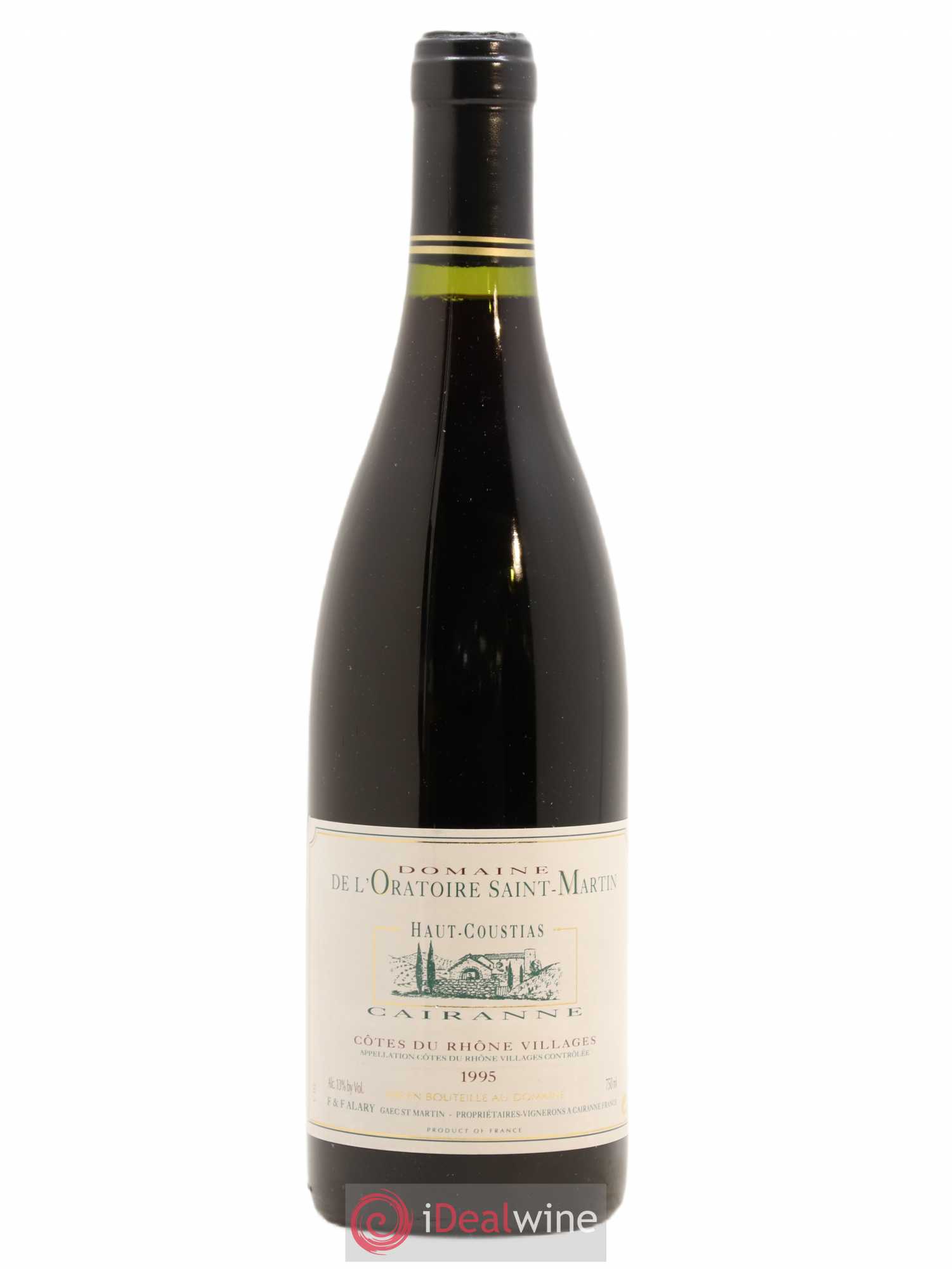 Cairanne Haut-Coustias Oratoire Saint-Martin - Frédéric et François Alary (sans prix de réserve) 1995 - Lot de 1 bouteille - 0