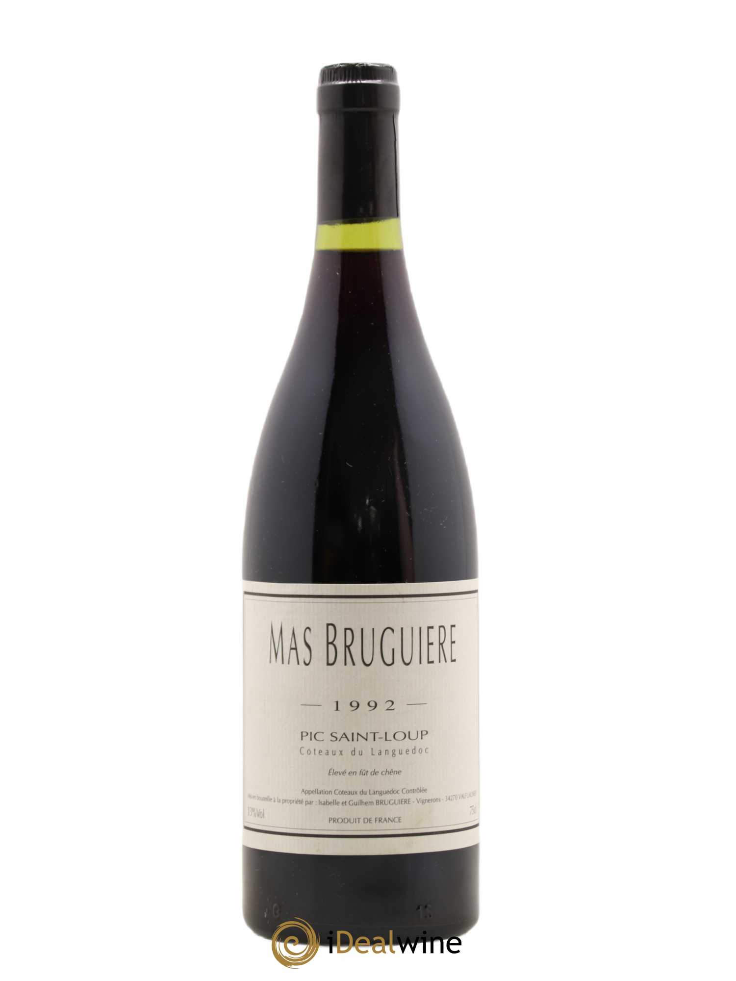 Coteaux du Languedoc Pic Saint Loup Mas Bruguiere 1992 - Posten von 1 Flasche - 0
