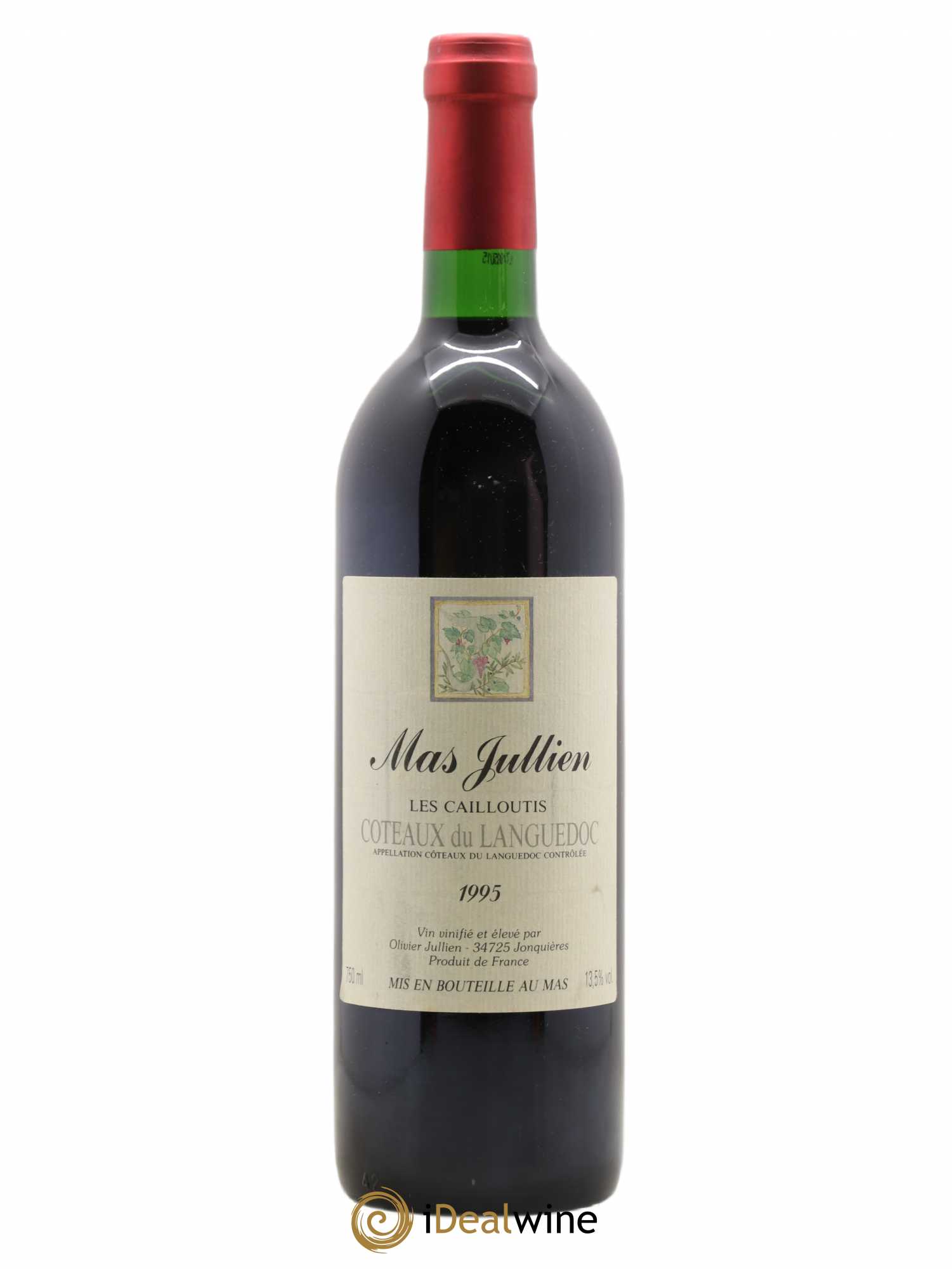 Coteaux du Languedoc Mas Jullien Les Cailloutis Olivier Jullien 1995 - Lot de 1 bouteille - 0