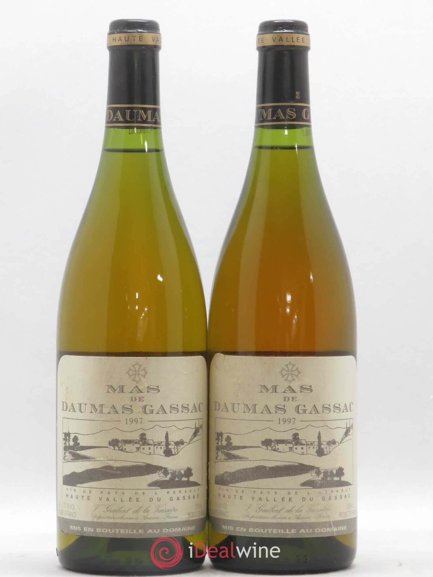 Saint-Guilhem-le-Désert - Cité d'Aniane Mas Daumas Gassac Famille Guibert de La Vaissière 1997 - Lot de 2 bouteilles - 0
