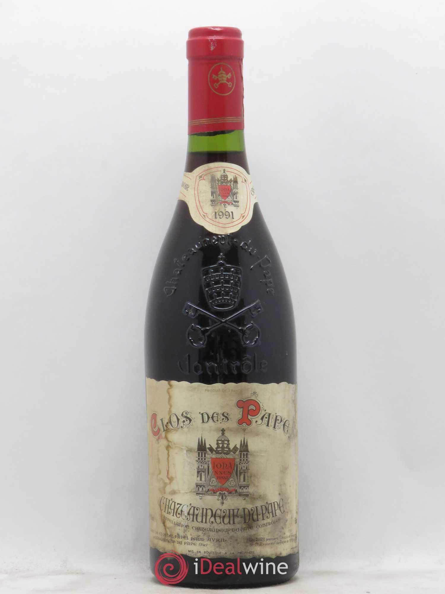 Châteauneuf-du-Pape Clos des Papes - Paul Avril 1991 - Lot de 1 bouteille - 0
