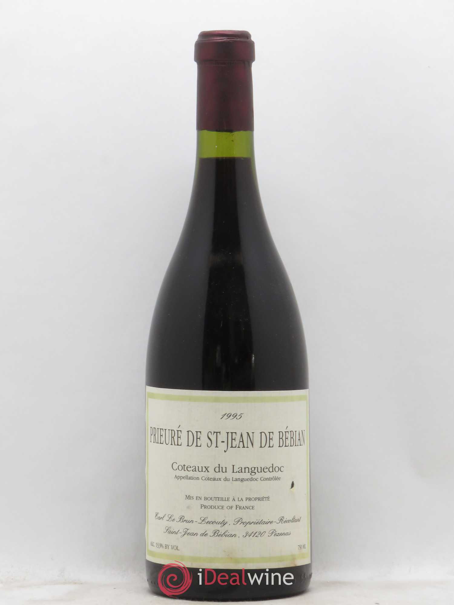 Languedoc Prieuré St-Jean de Bébian 1995 - Lot de 1 bouteille - 0