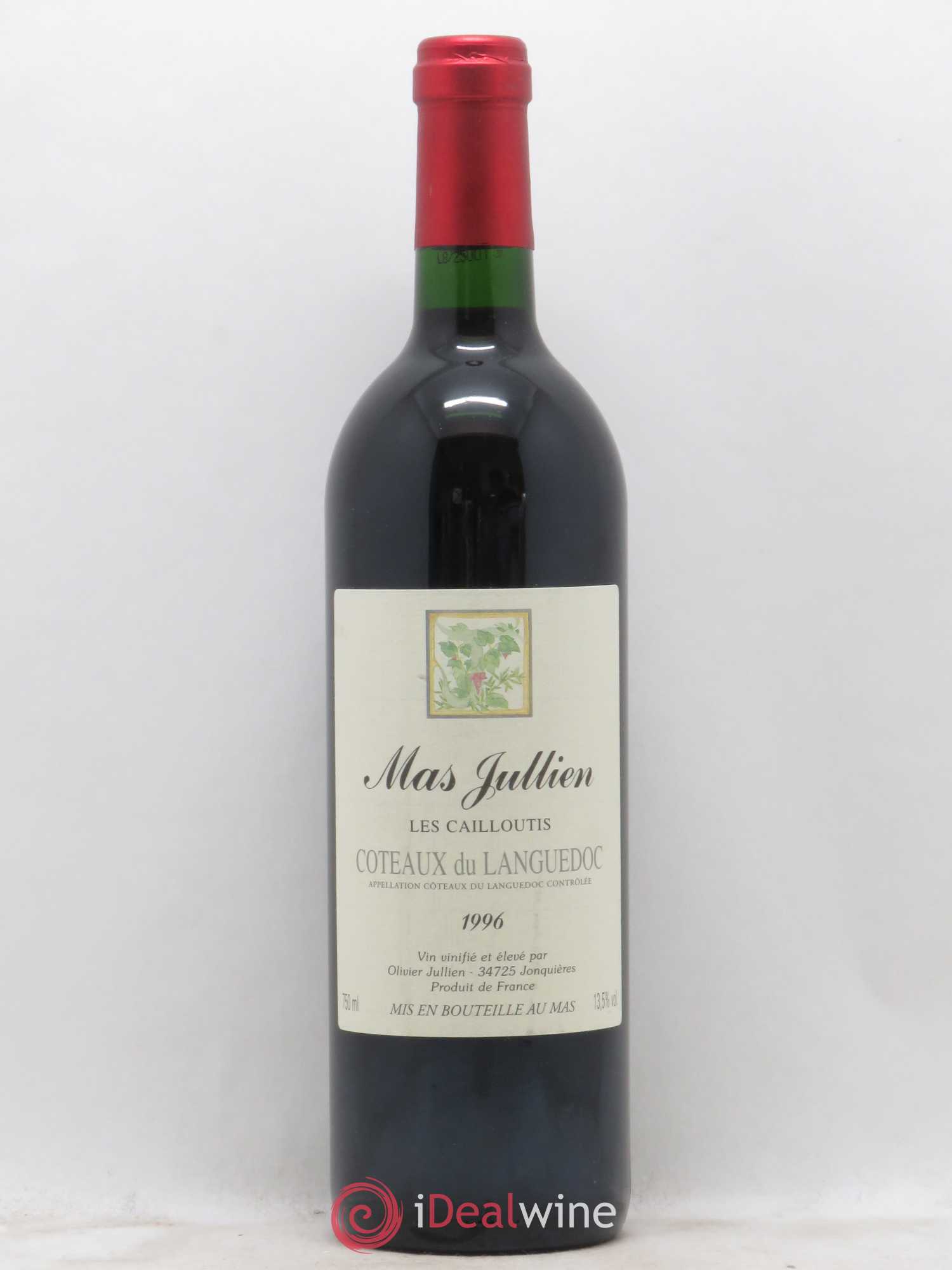 Coteaux du Languedoc Mas Jullien Les Cailloutis Olivier Jullien 1996 - Lot de 1 bouteille - 0