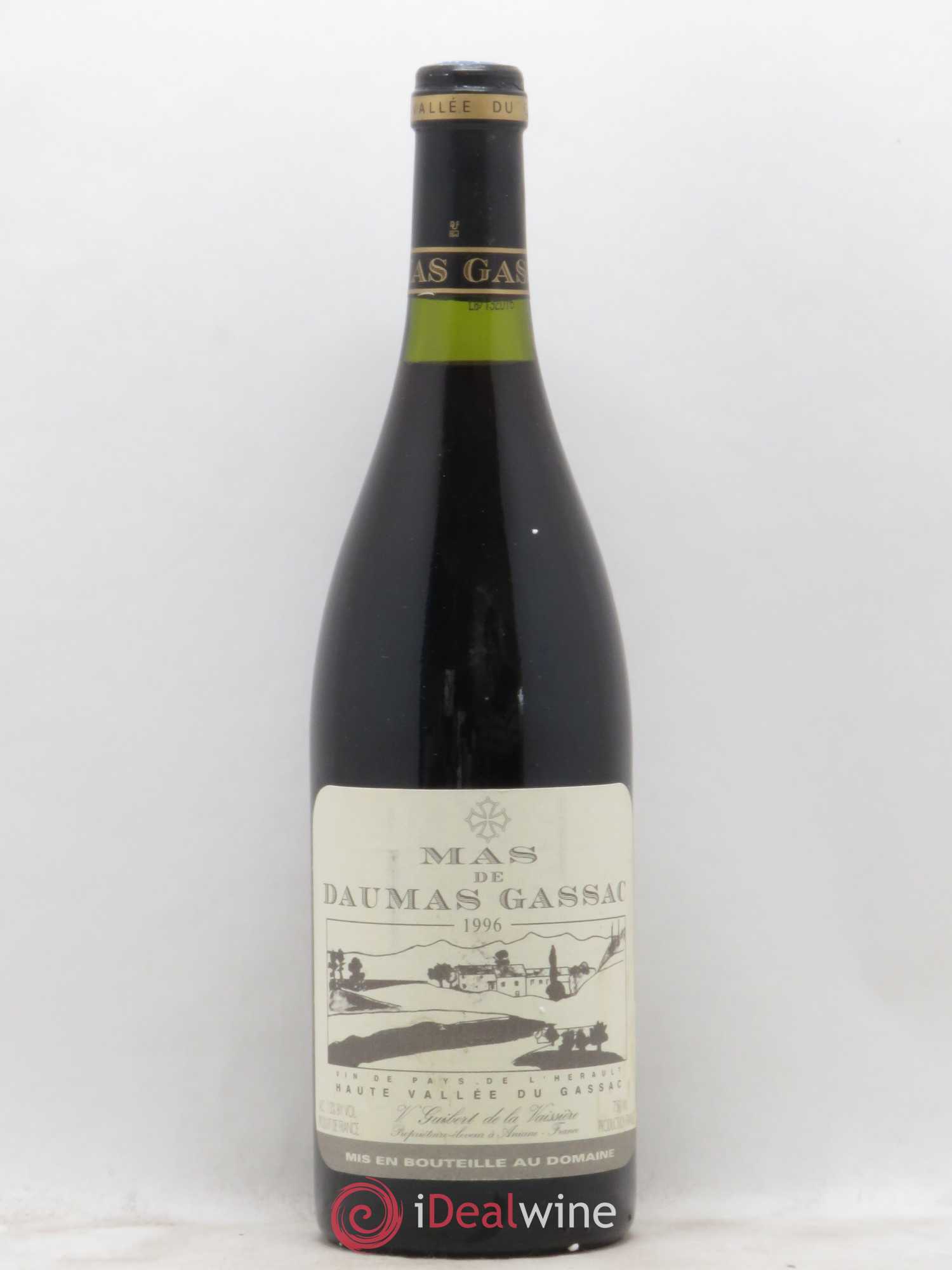 Saint-Guilhem-le-Désert - Cité d'Aniane Mas Daumas Gassac Famille Guibert de La Vaissière 1996 - Lot de 1 bouteille - 0