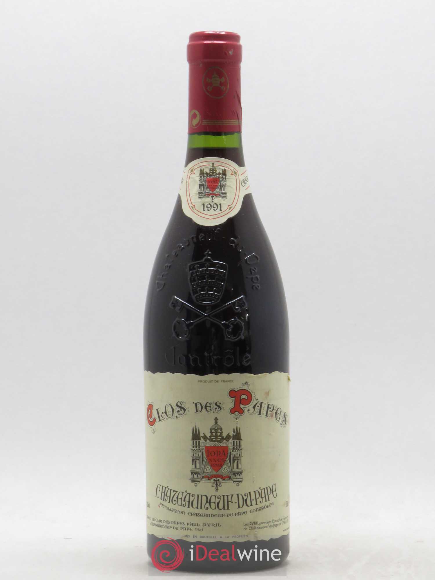 Châteauneuf-du-Pape Clos des Papes - Paul Avril 1991 - Lot de 1 bouteille - 0
