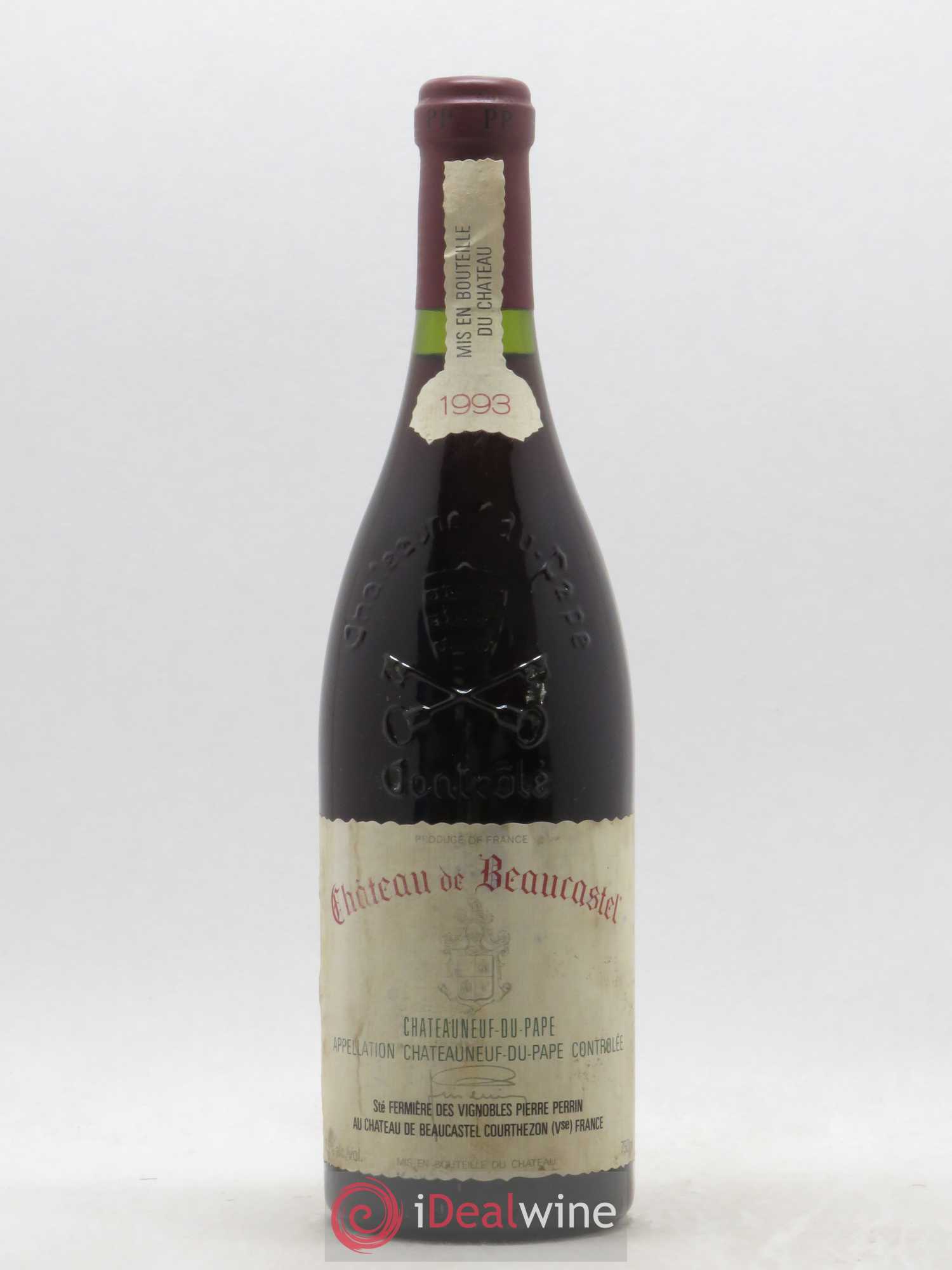 Châteauneuf-du-Pape Château de Beaucastel Famille Perrin 1993 - Lot de 1 bouteille - 0