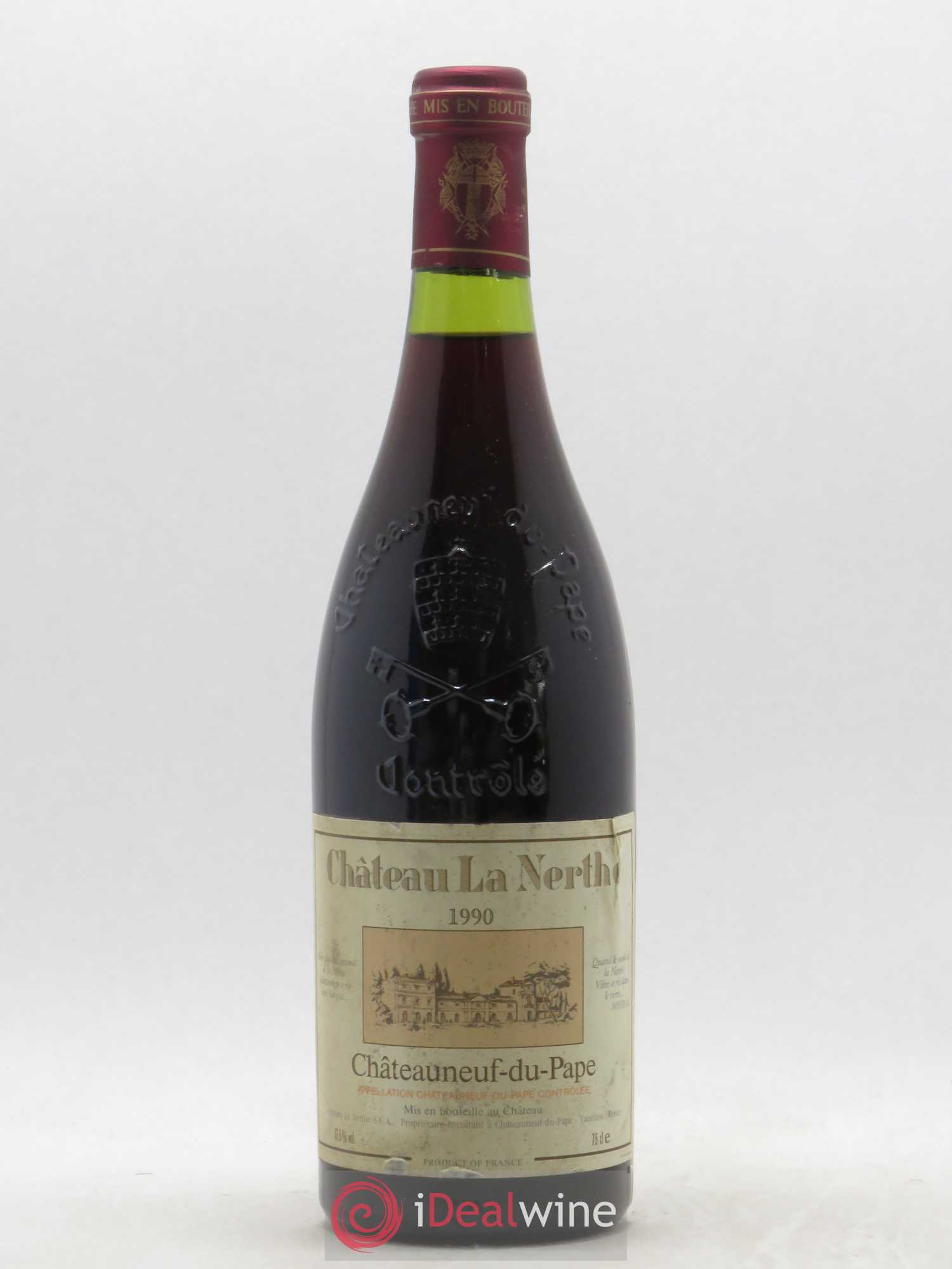Châteauneuf-du-Pape Château la Nerthe Famille Richard 1990 - Lot de 1 bouteille - 0