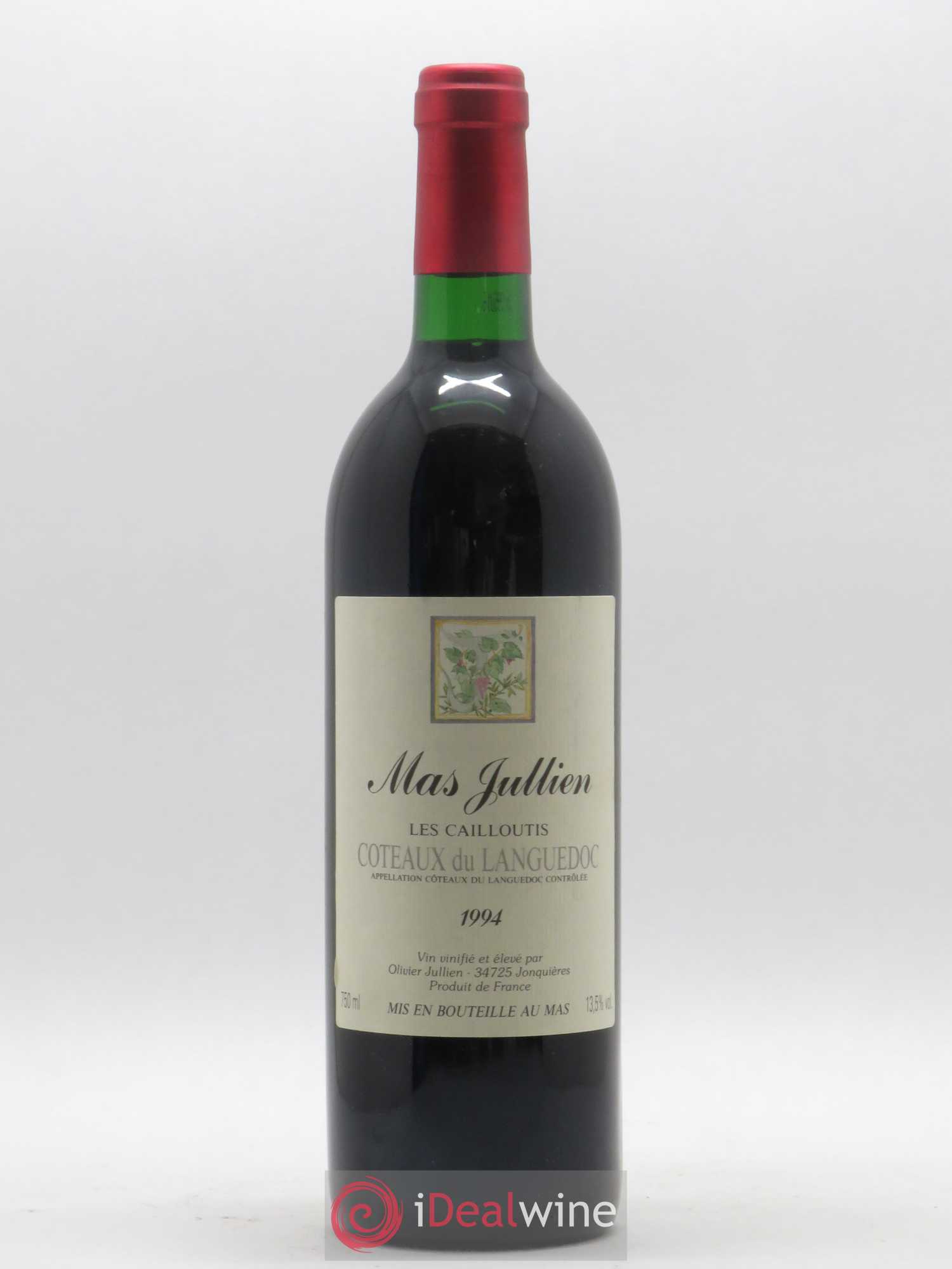 Coteaux du Languedoc Mas Jullien Les Cailloutis Olivier Jullien 1994 - Lot de 1 bouteille - 0