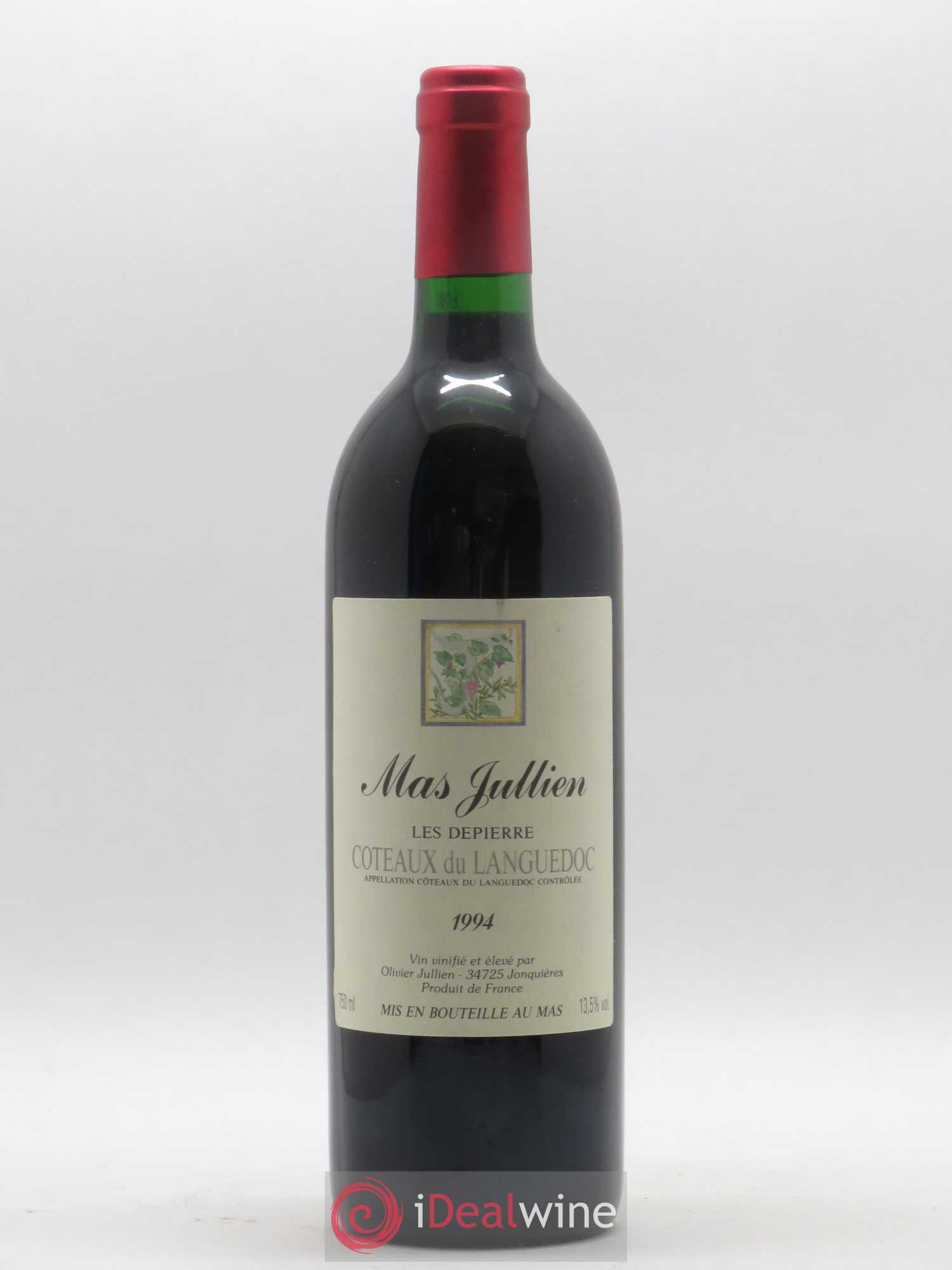 Terrasses du Larzac Mas Jullien Olivier Jullien Les Depierre 1994 - Lot de 1 bouteille - 0