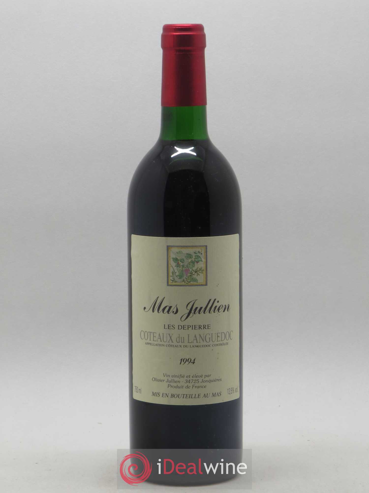 Coteaux du Languedoc Les Depierre Mas Jullien 1994 - Posten von 1 Flasche - 0