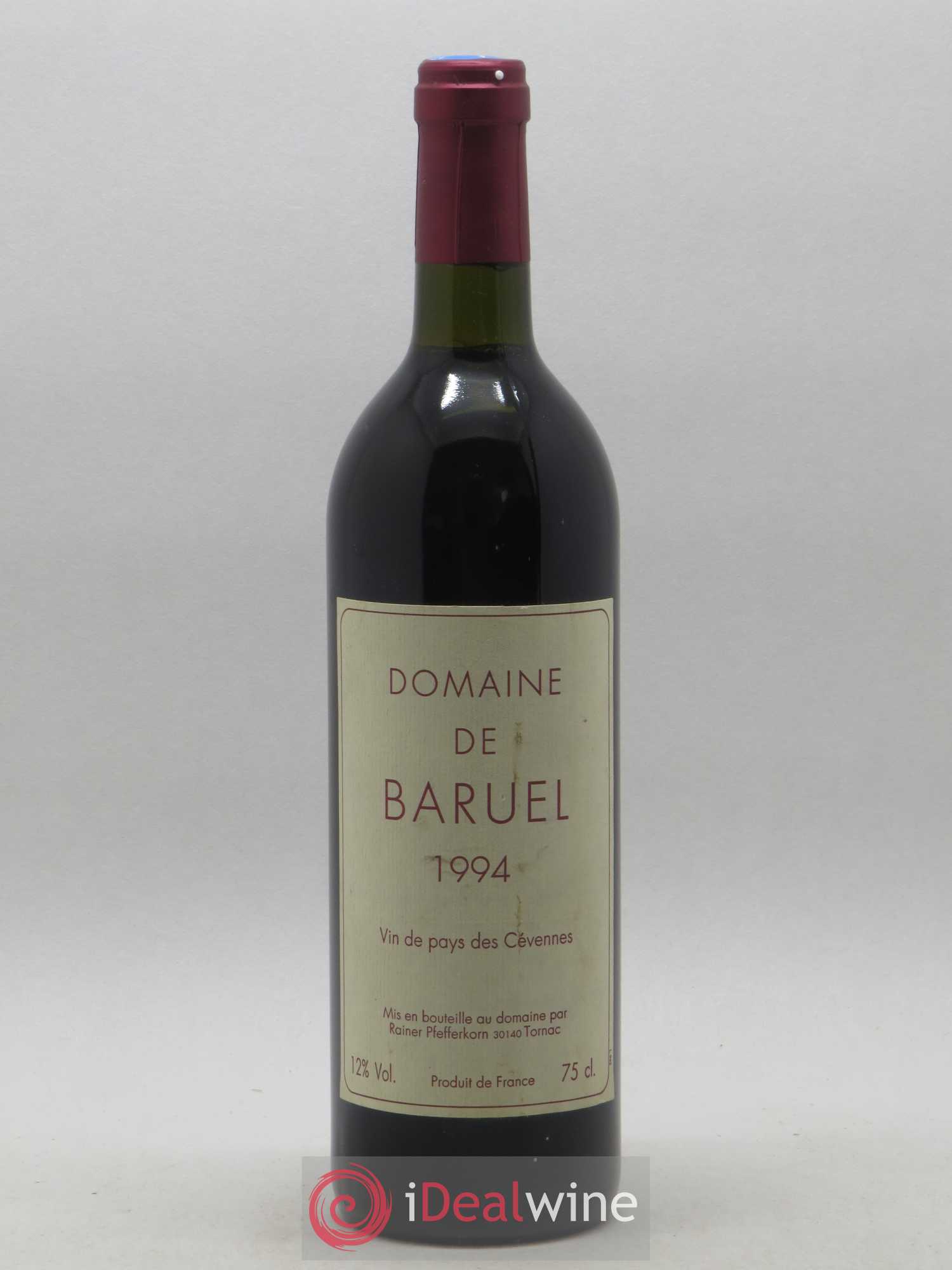 Rhône Vin de Pays de Cevennes Domaine de Baruel(sans prix de réserve) 1994 - Posten von 1 Flasche - 0