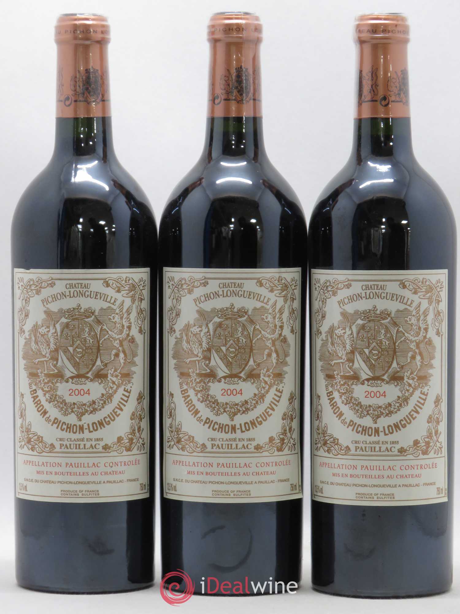 Pichon Longueville Baron 2ème Grand Cru Classé 2004 - Lot de 6 bouteilles - 1