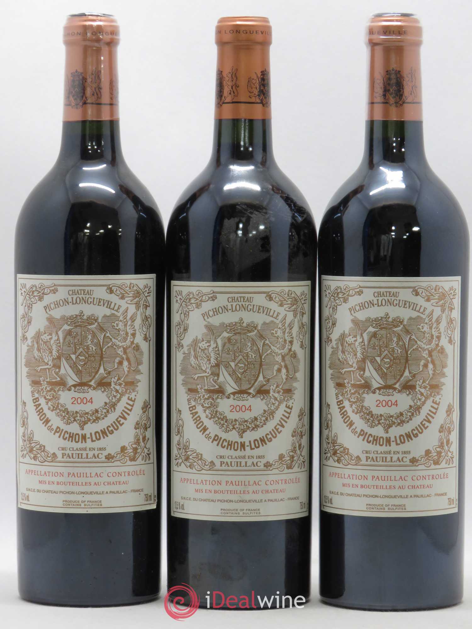 Pichon Longueville Baron 2ème Grand Cru Classé 2004 - Lot de 6 bouteilles - 2