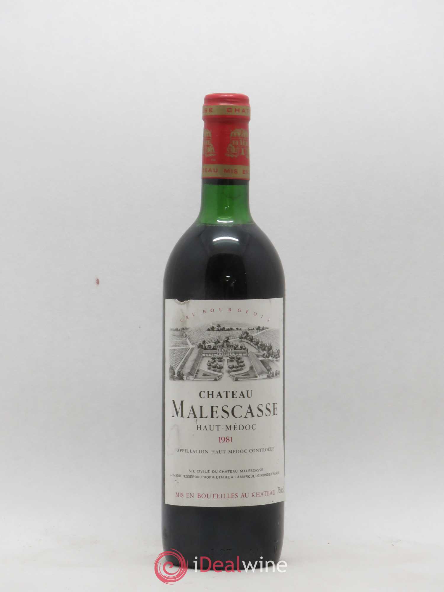 Château Malescasse Cru Bourgeois Exceptionnel 1981 - Lot de 1 bouteille - 0