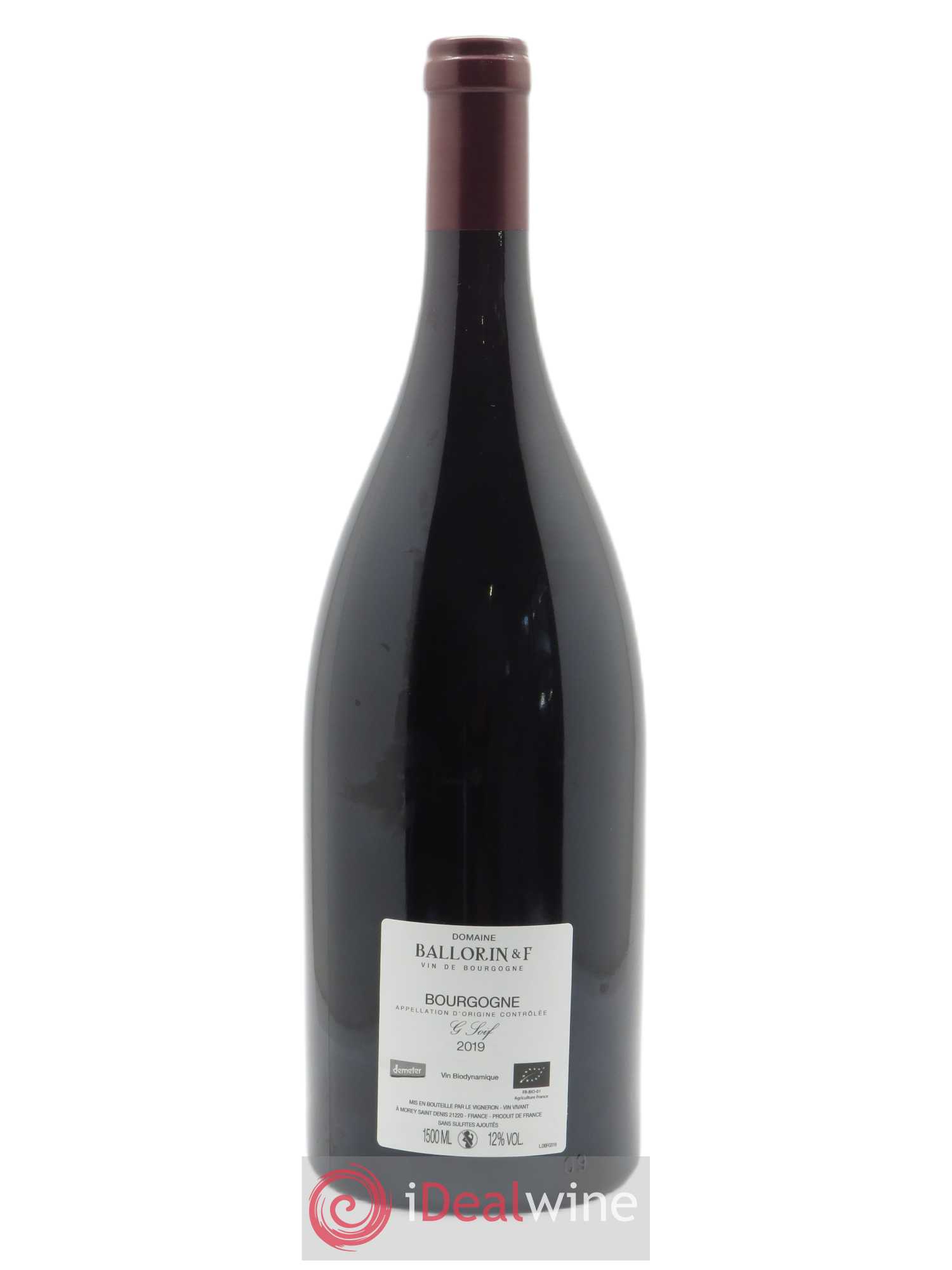 Bourgogne G Soif Ballorin & F(Domaine) 2019 - Lot de 1 magnum - 1