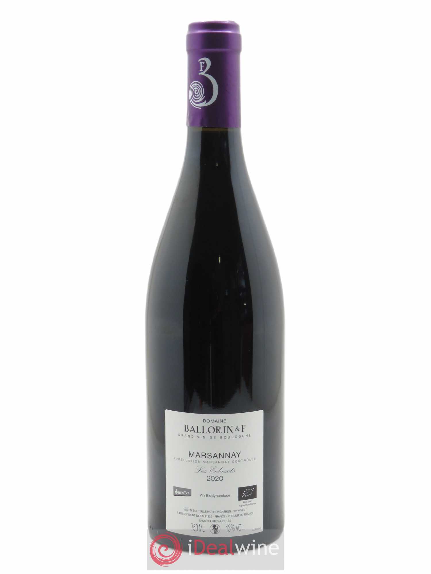 Marsannay Les Echezots Ballorin & F(Domaine) 2020 - Lot of 1 bottle - 1