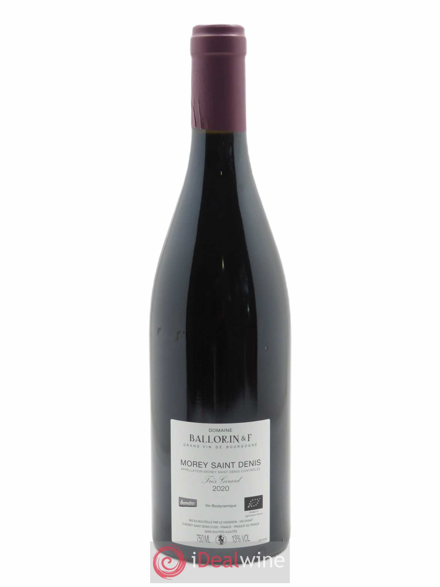 Morey Saint-Denis Très Girard Ballorin & F(Domaine) 2020 - Lot de 1 bouteille - 1