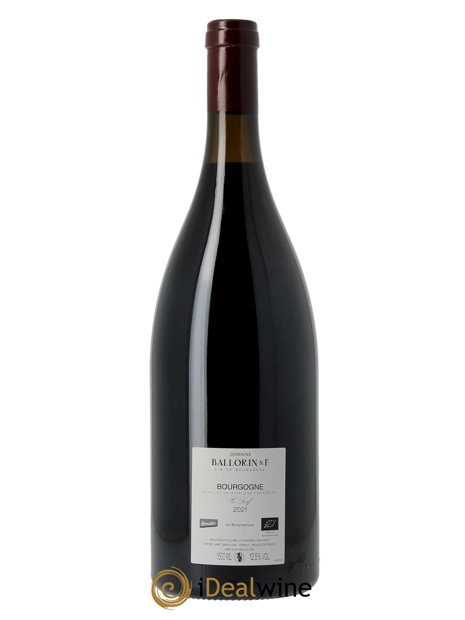 Bourgogne G Soif Ballorin & F(Domaine) 2021 - Lot de 1 magnum - 1