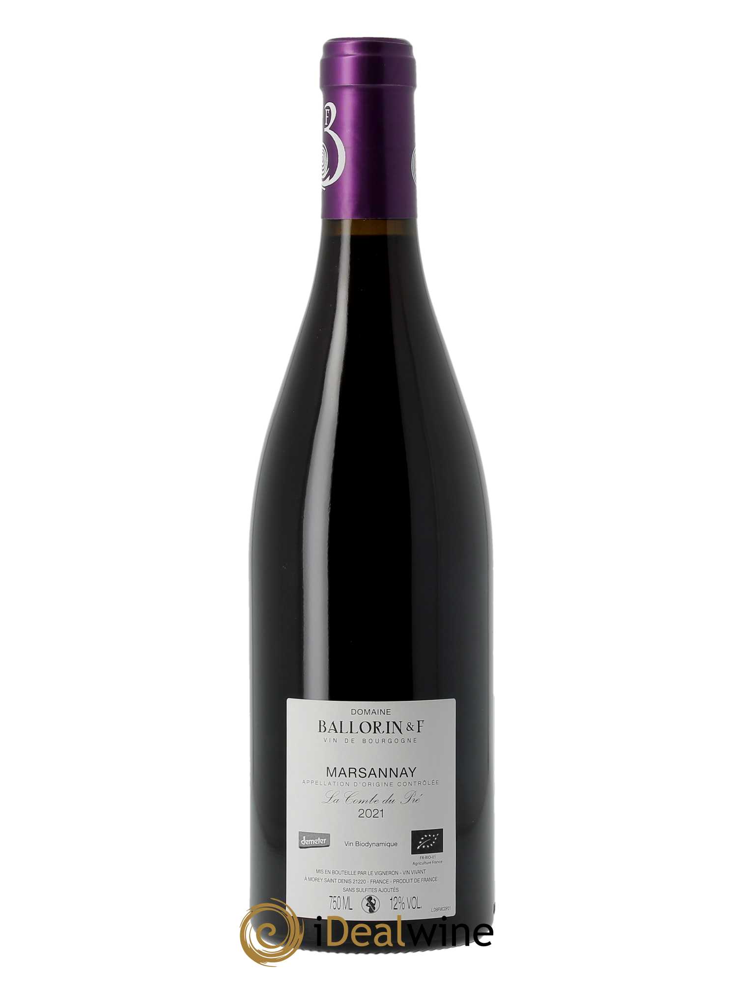 Marsannay Les Echezots Ballorin & F(Domaine) 2021 - Lot of 1 bottle - 1