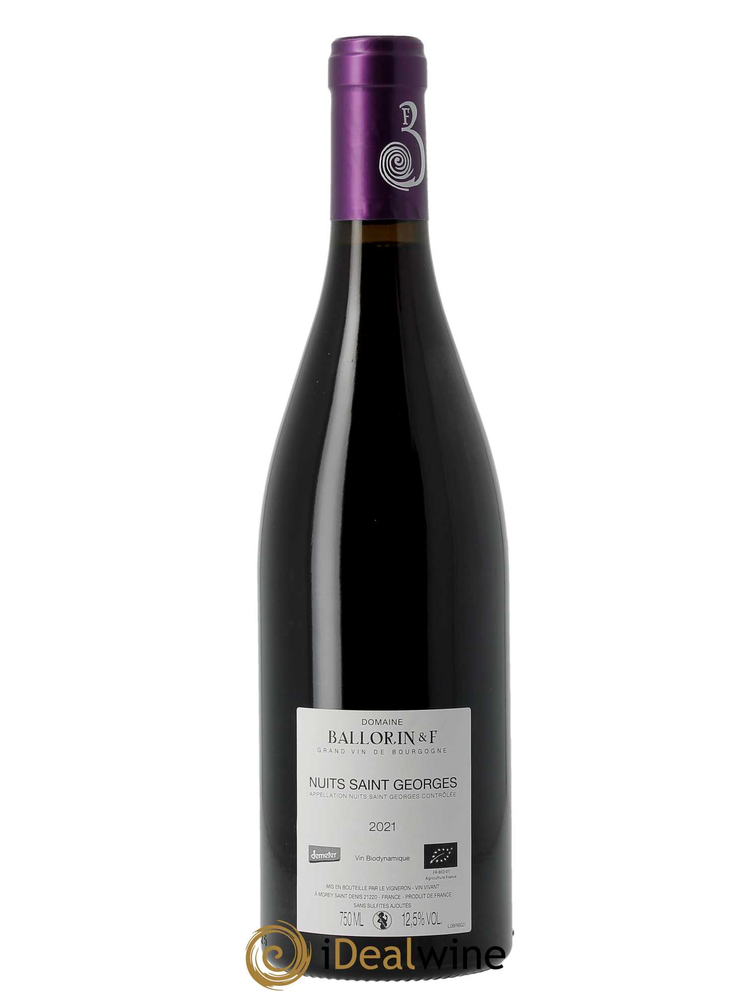 Nuits-Saint-Georges Ballorin & F(Domaine) 2021 - Lot of 1 bottle - 1