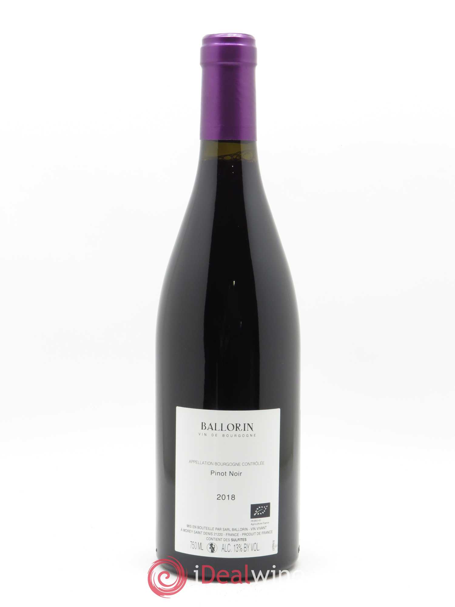 Bourgogne Ballorin & F(Domaine) 2018 - Lot de 1 bouteille - 1