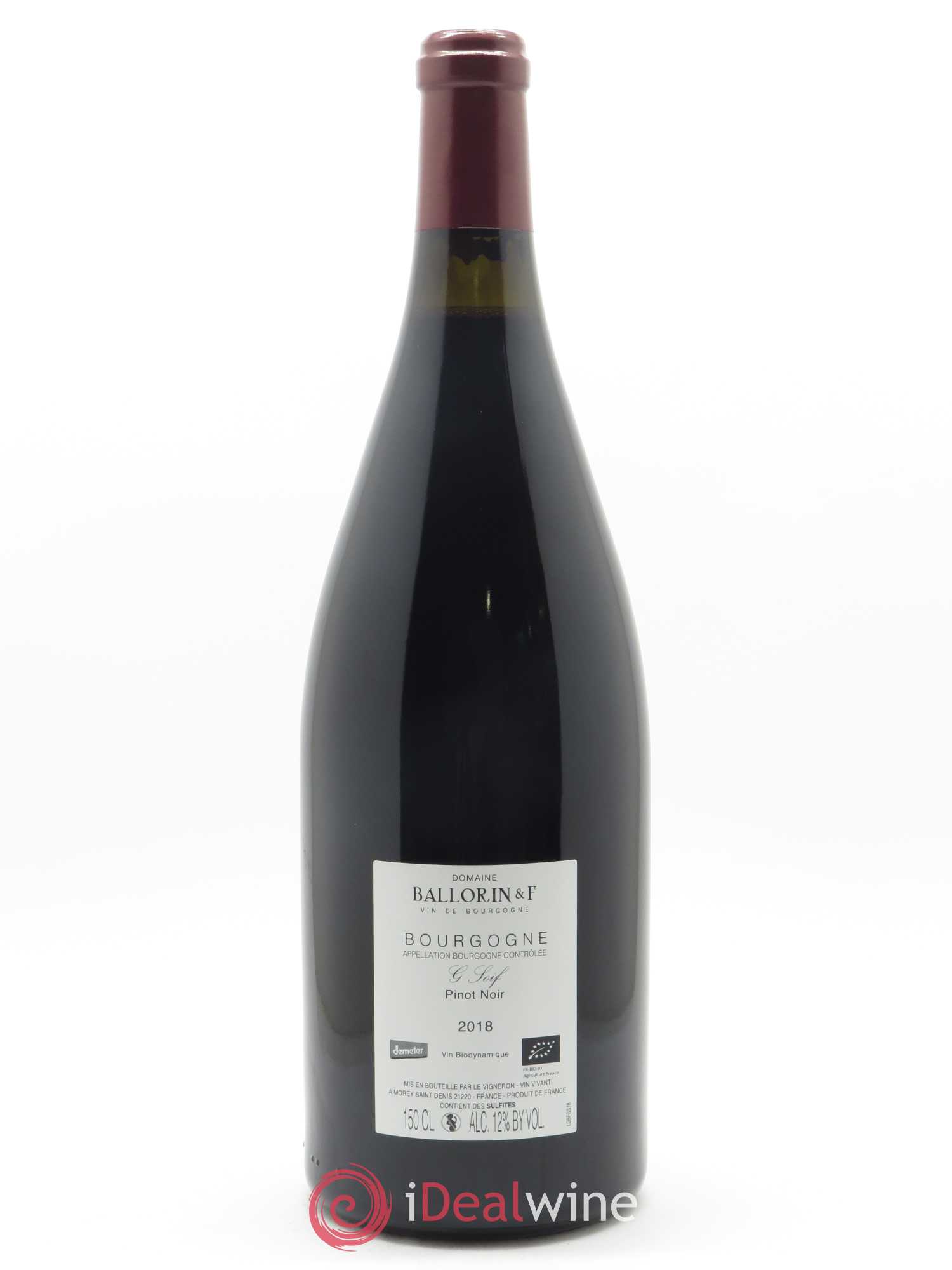 Bourgogne G Soif Ballorin & F(Domaine) 2018 - Lotto di 1 magnum - 1