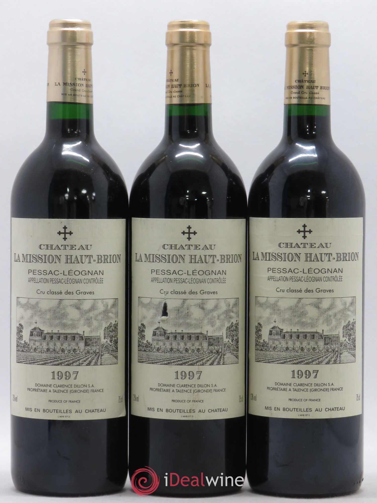 Château la Mission Haut-Brion Cru Classé de Graves 1997 - Lot de 6 bouteilles - 1