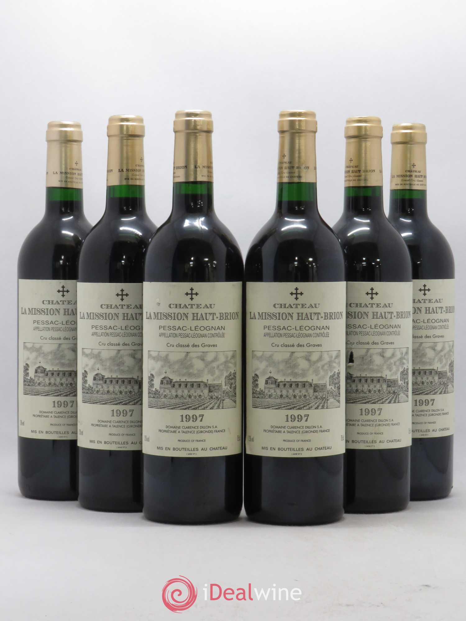 Château la Mission Haut-Brion Cru Classé de Graves 1997 - Lot de 6 bouteilles - 0