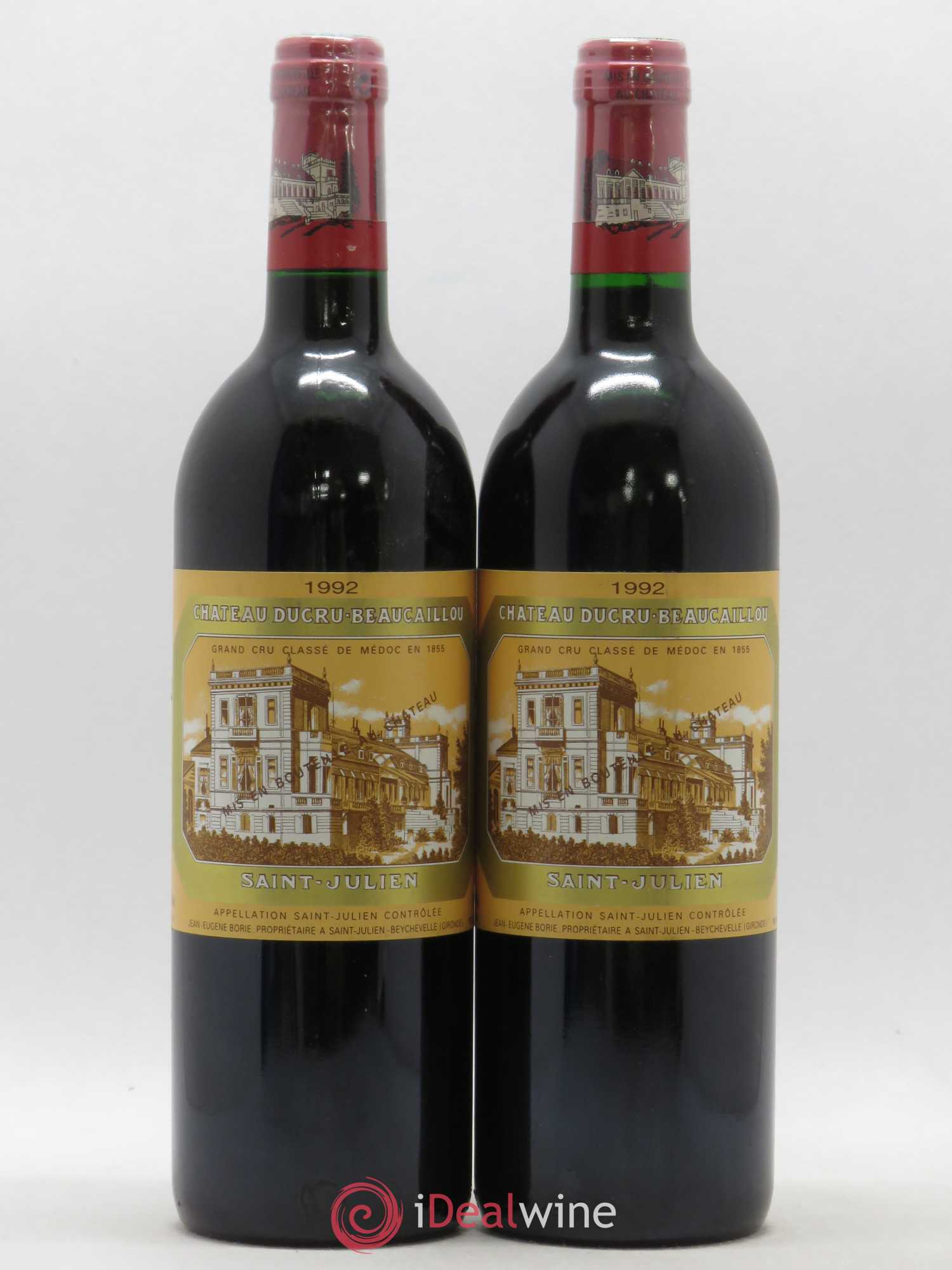 Château Ducru Beaucaillou 2ème Grand Cru Classé 1992 - Lot de 2 bouteilles - 0