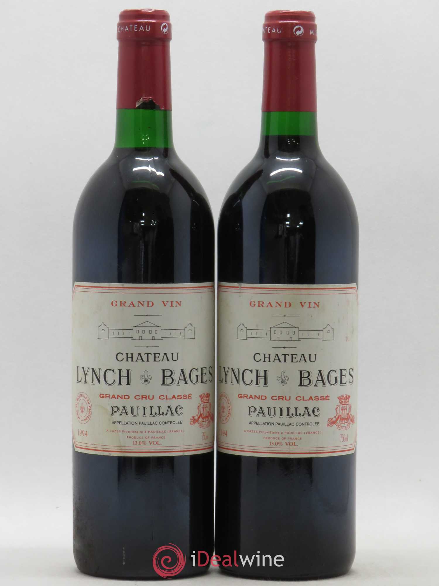 Château Lynch Bages 5ème Grand Cru Classé 1994 - Lot de 2 bouteilles - 0