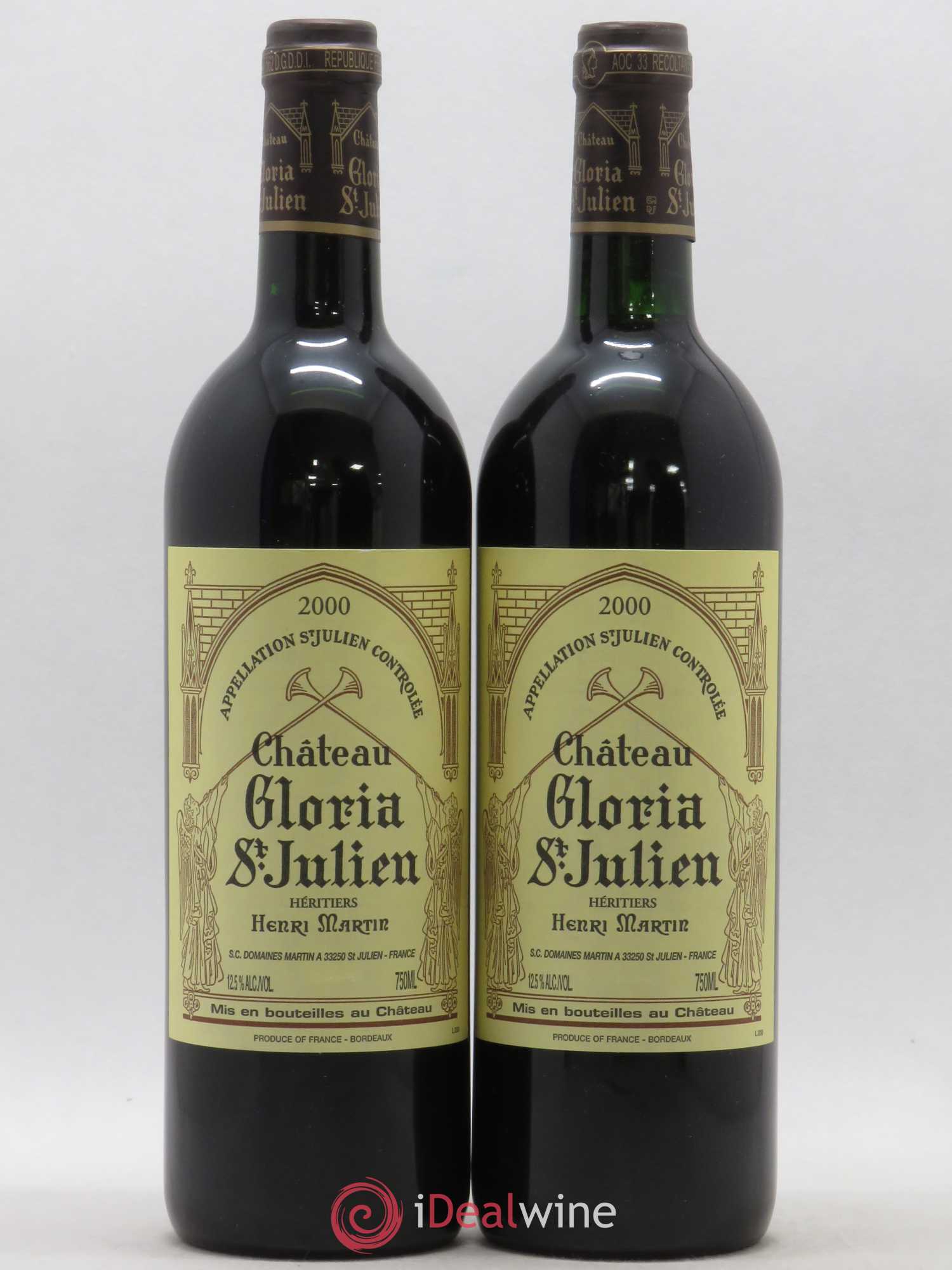 Château Gloria 2000 - Lot de 2 bouteilles - 0