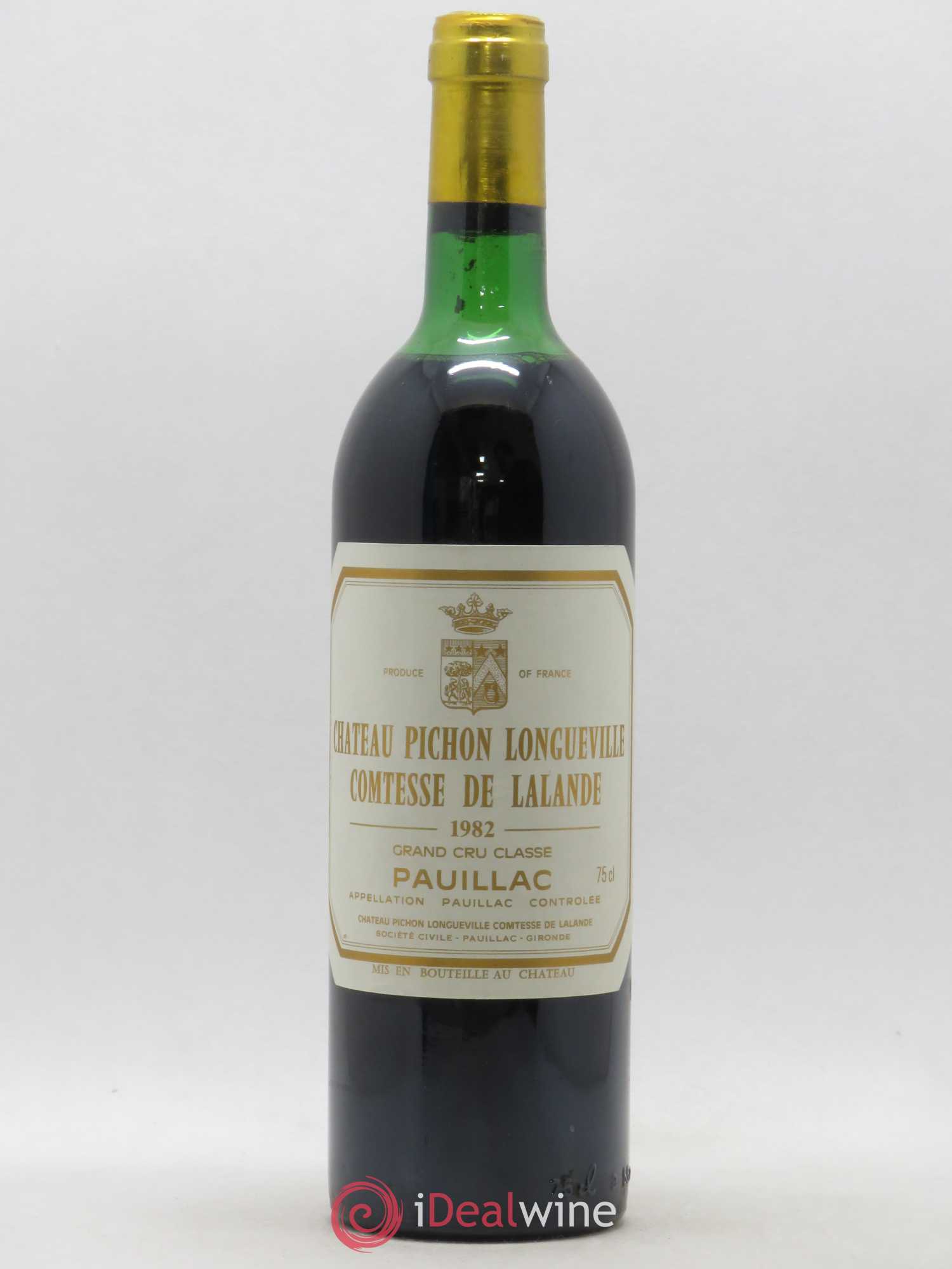 Château Pichon Longueville Comtesse de Lalande 2ème Grand Cru Classé 1982 - Lot de 1 bouteille - 0