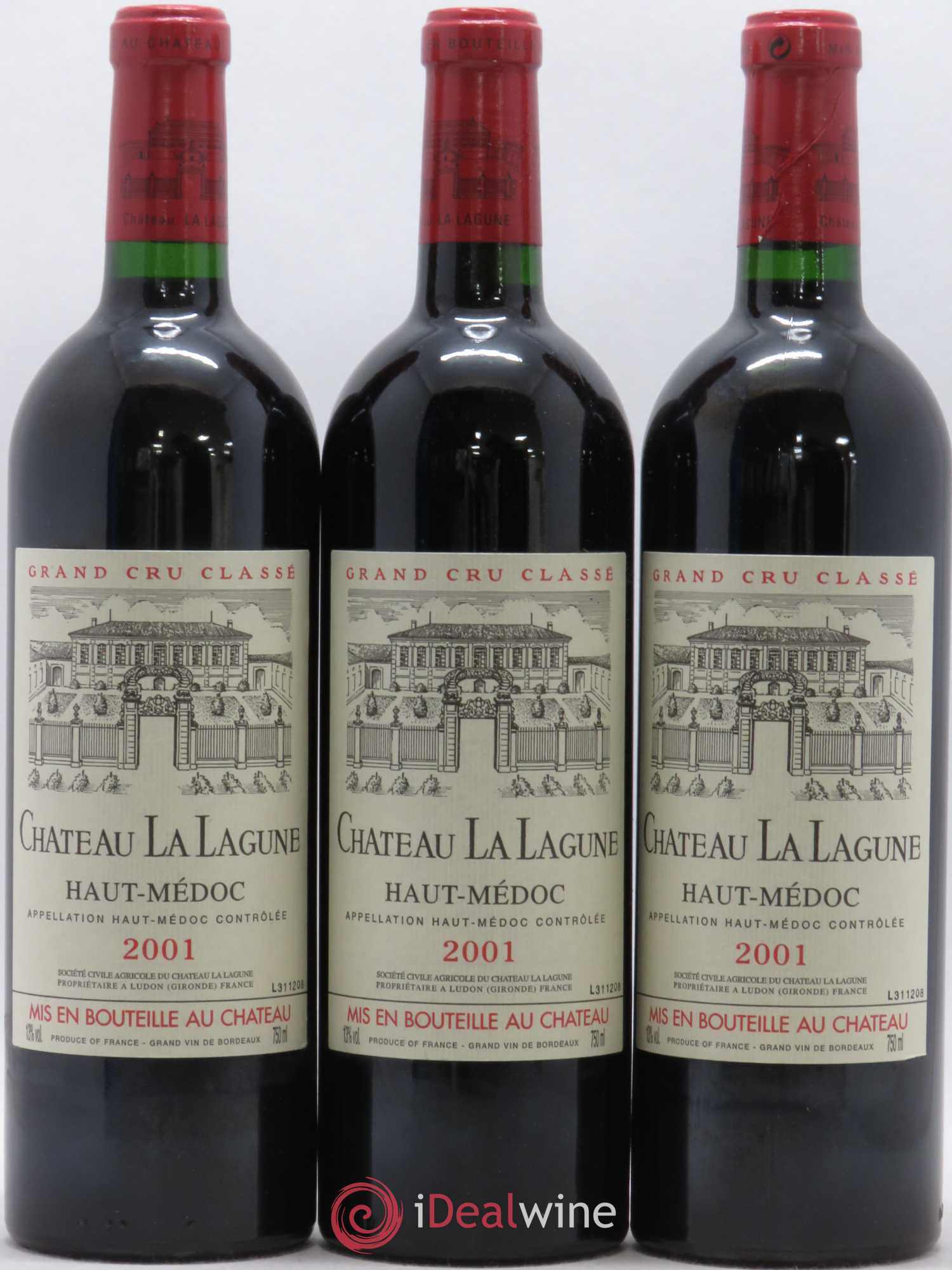 Château la Lagune 3ème Grand Cru Classé 2001 - Lot de 12 bouteilles - 1