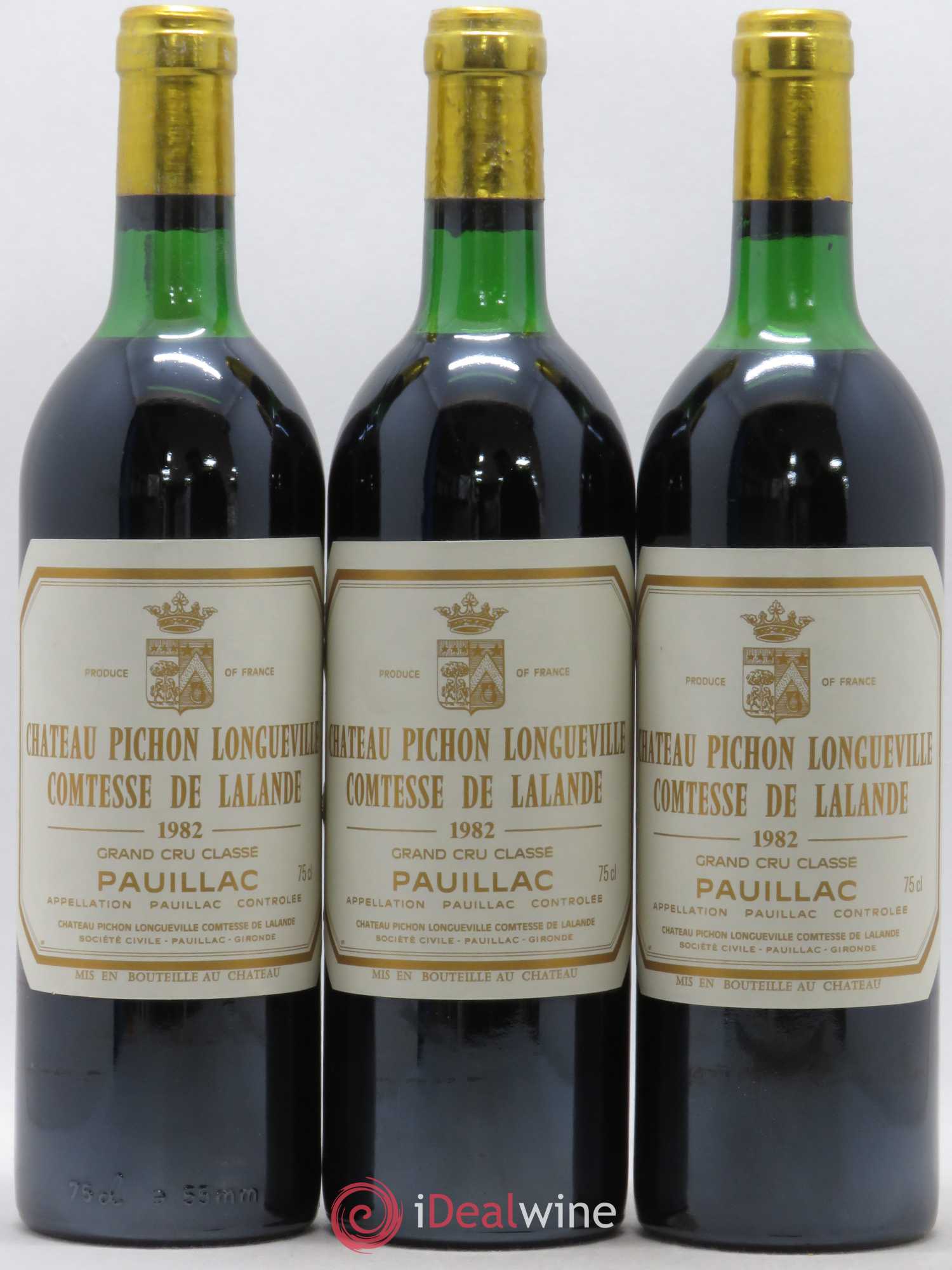Château Pichon Longueville Comtesse de Lalande 2ème Grand Cru Classé 1982 - Lot de 12 bouteilles - 1