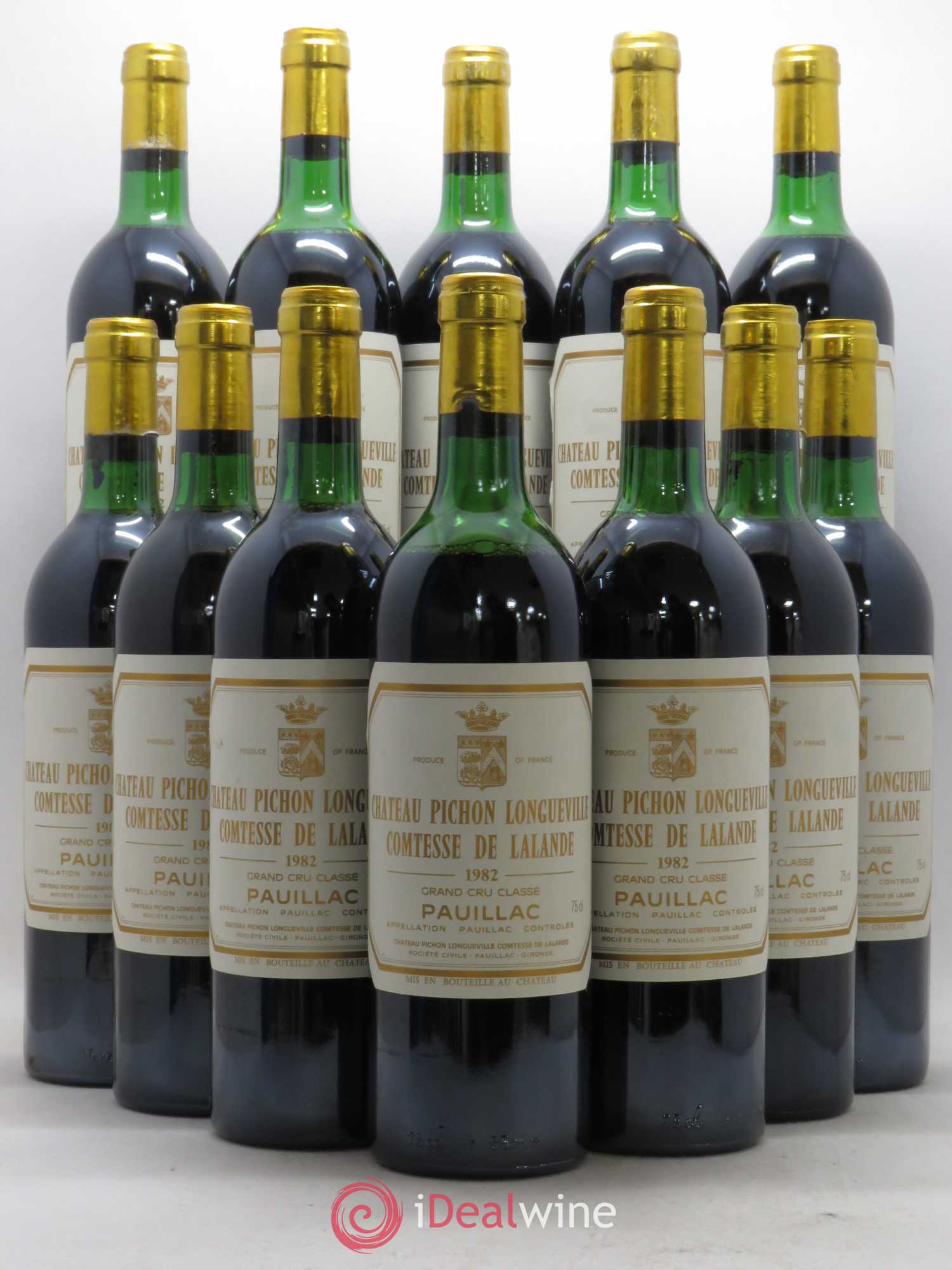Château Pichon Longueville Comtesse de Lalande 2ème Grand Cru Classé 1982 - Lot de 12 bouteilles - 0