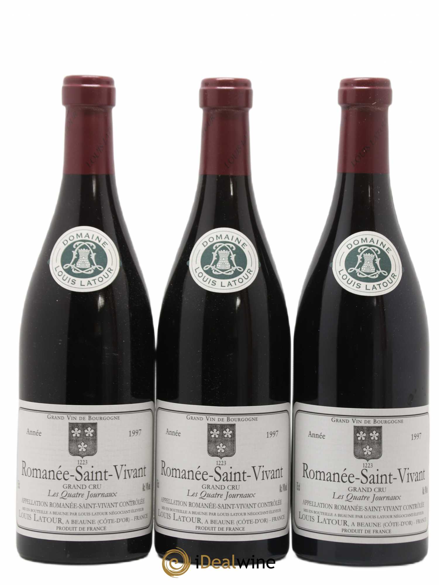 Romanée-Saint-Vivant Grand Cru Les Quatre Journaux Louis Latour 1997 - Lot de 3 bouteilles - 0