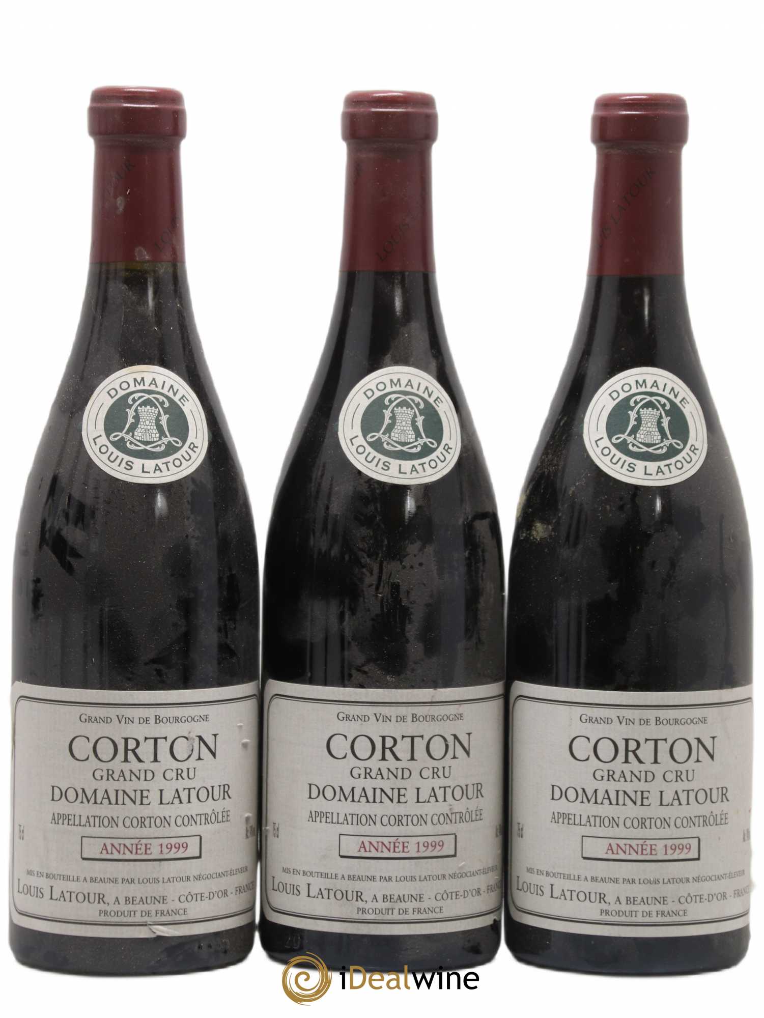 Corton Grand Cru Louis Latour 1999 - Lot de 3 bouteilles - 0