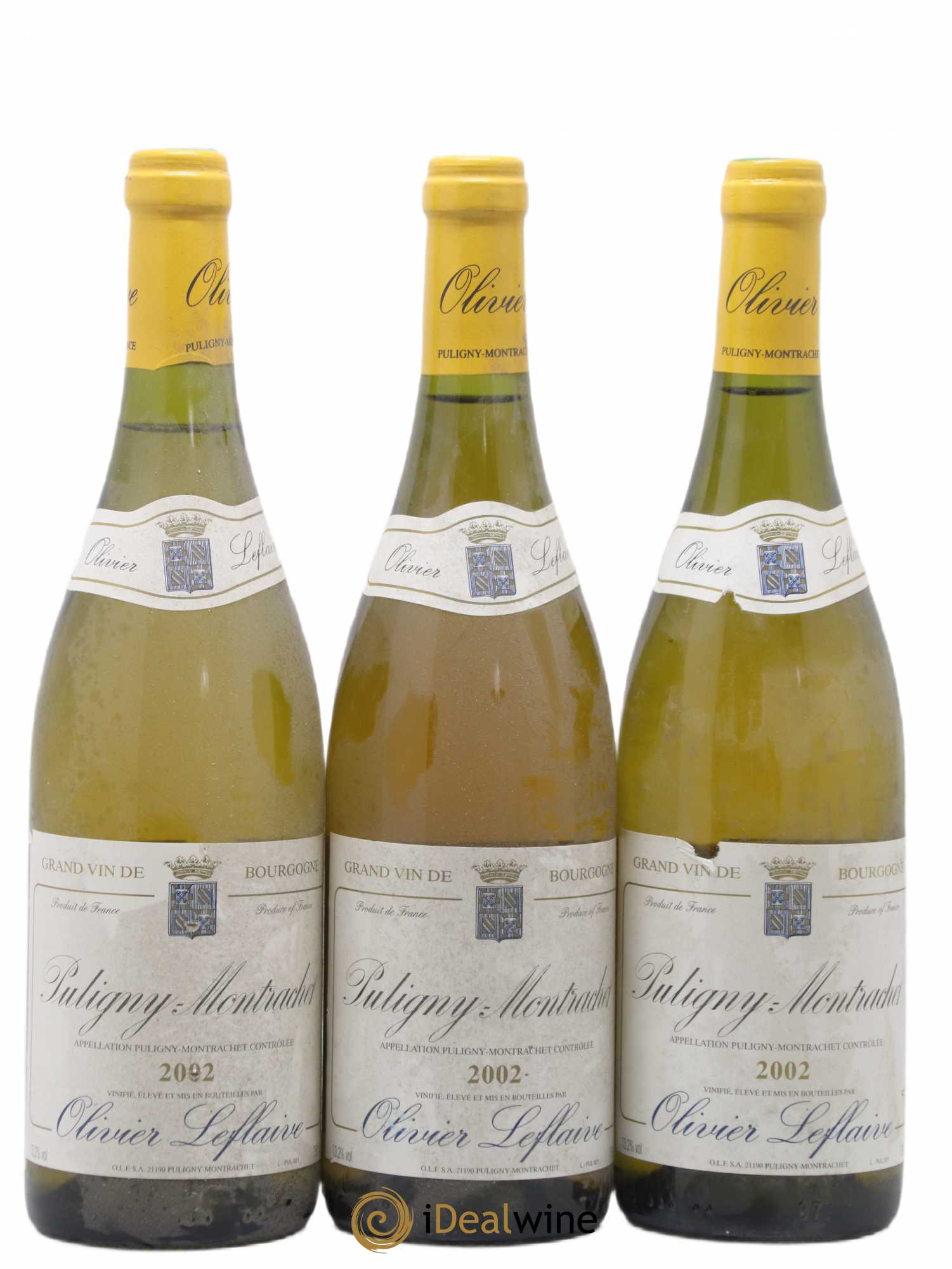 Puligny-Montrachet Olivier Leflaive 2002 - Lot de 3 bouteilles - 0