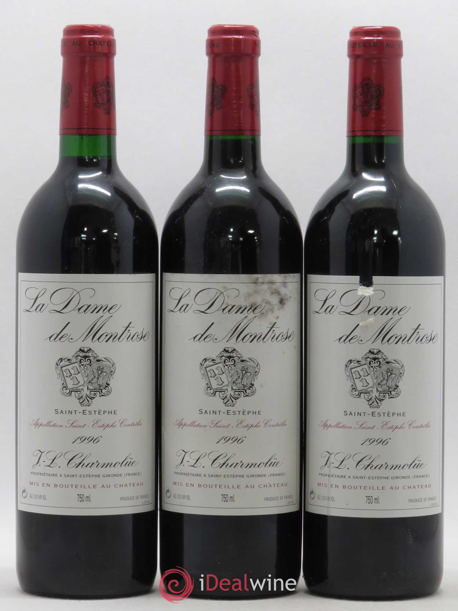La Dame de Montrose Second Vin 1996 - Lot de 6 bouteilles - 1