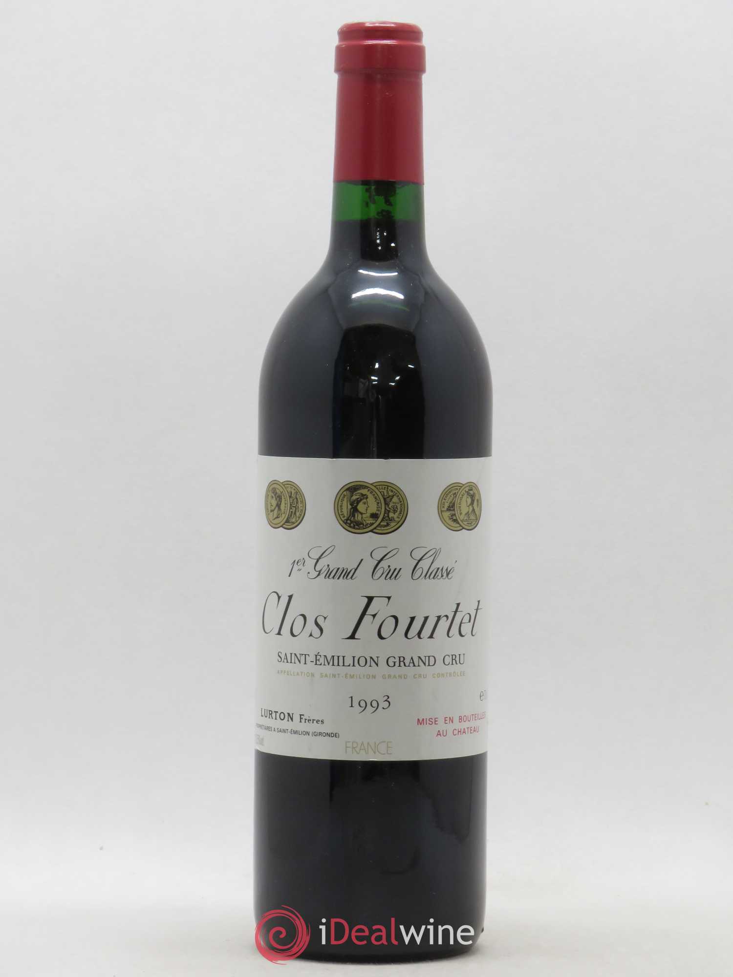 Clos Fourtet 1er Grand Cru Classé B 1993 - Lot de 1 bouteille - 0