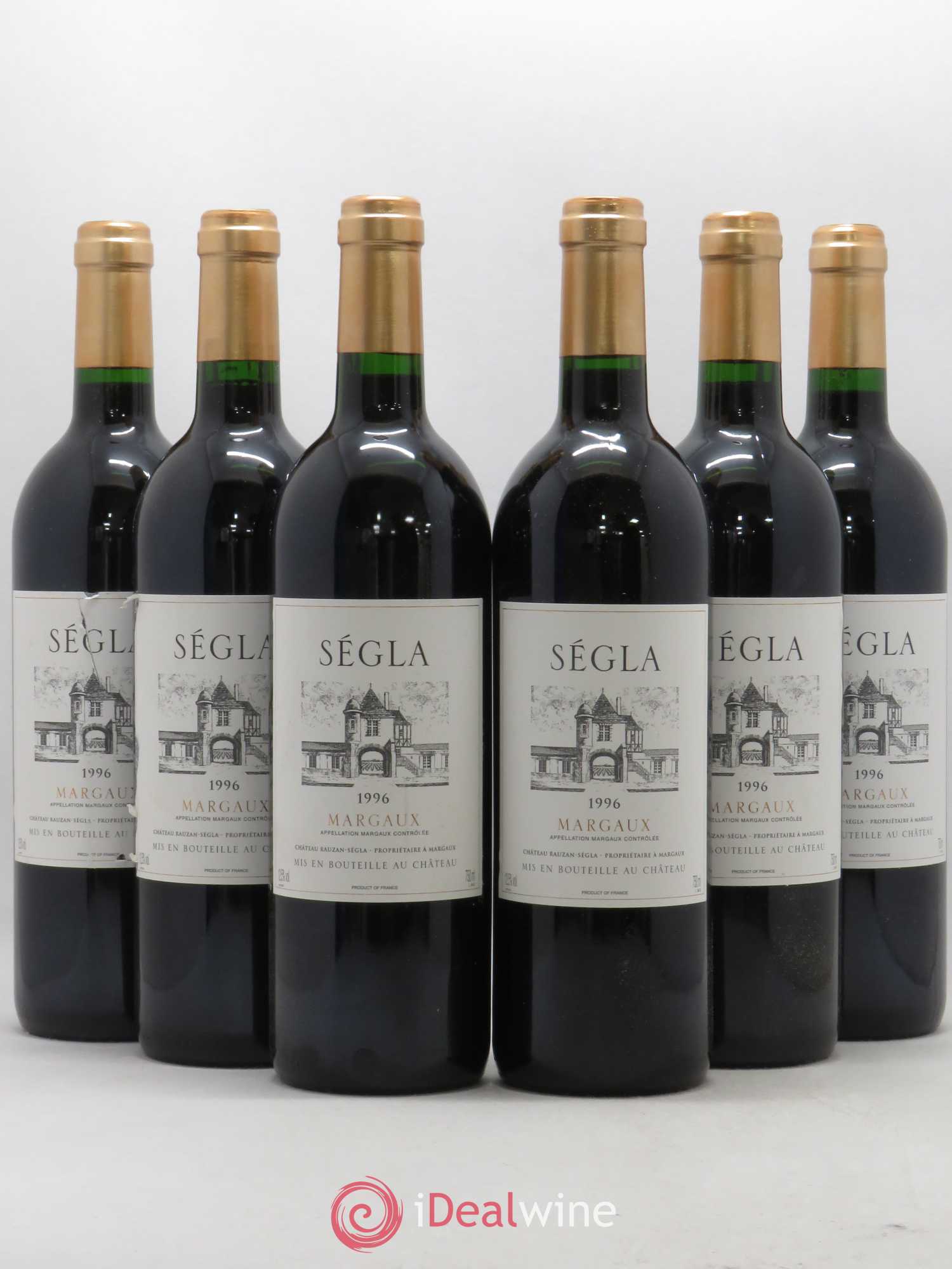 Ségla de Rauzan-Ségla 1996 - Lot de 6 bouteilles - 0