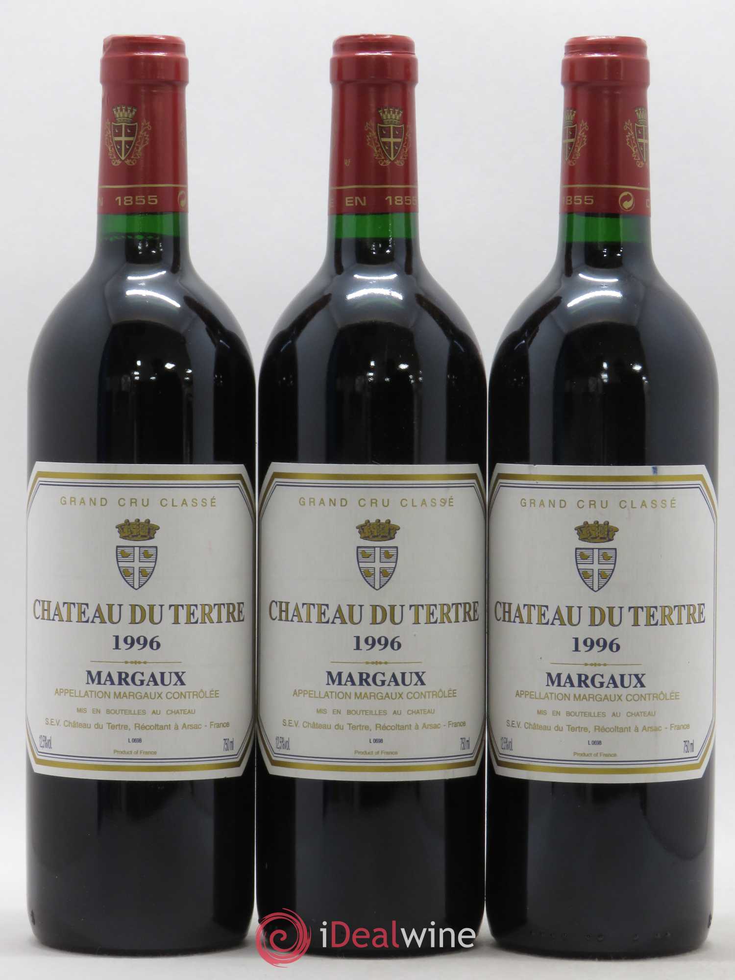 Château du Tertre 5ème Grand Cru Classé 1996 - Lot de 6 bouteilles - 1
