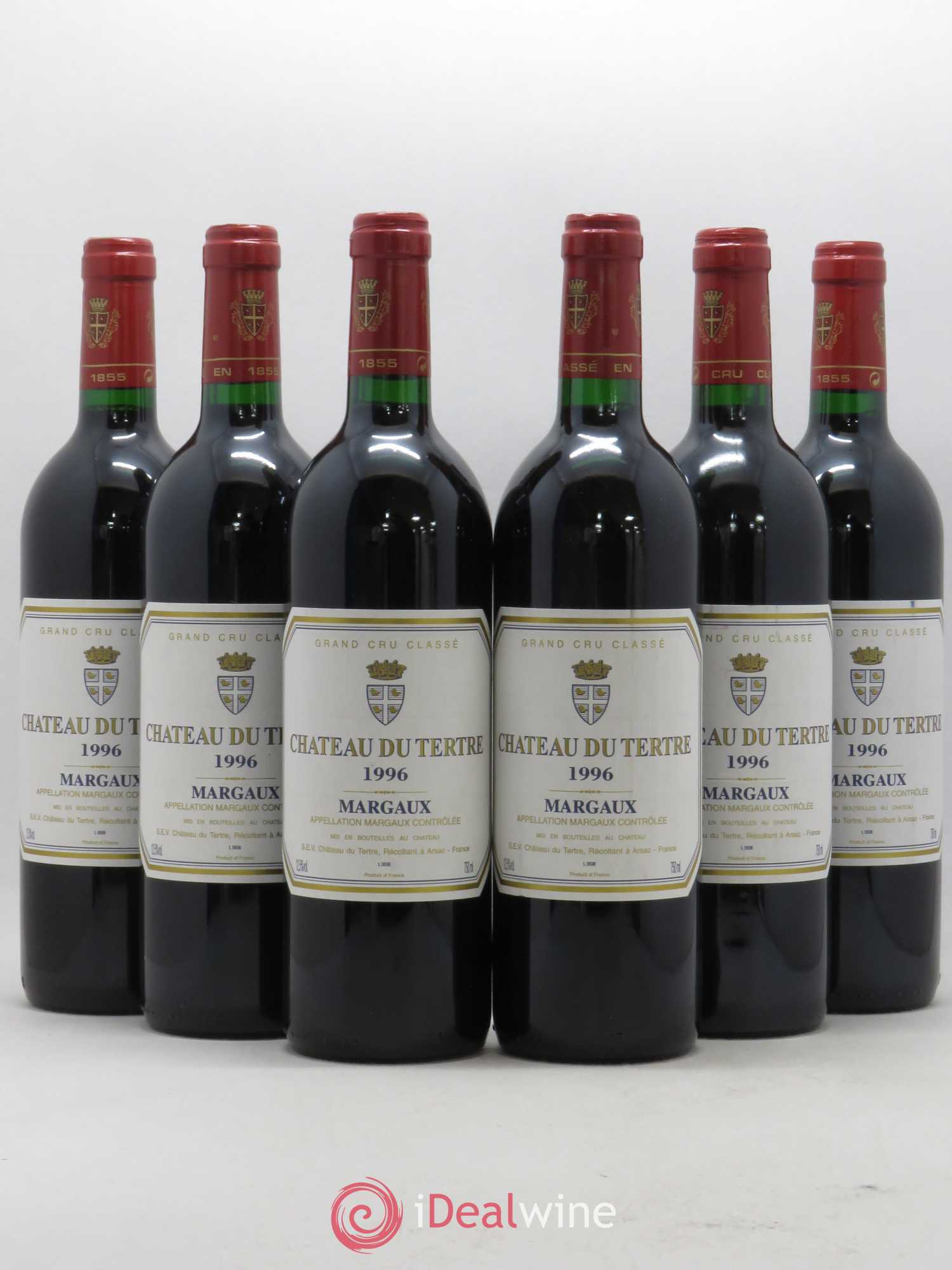 Château du Tertre 5ème Grand Cru Classé 1996 - Lot de 6 bouteilles - 0