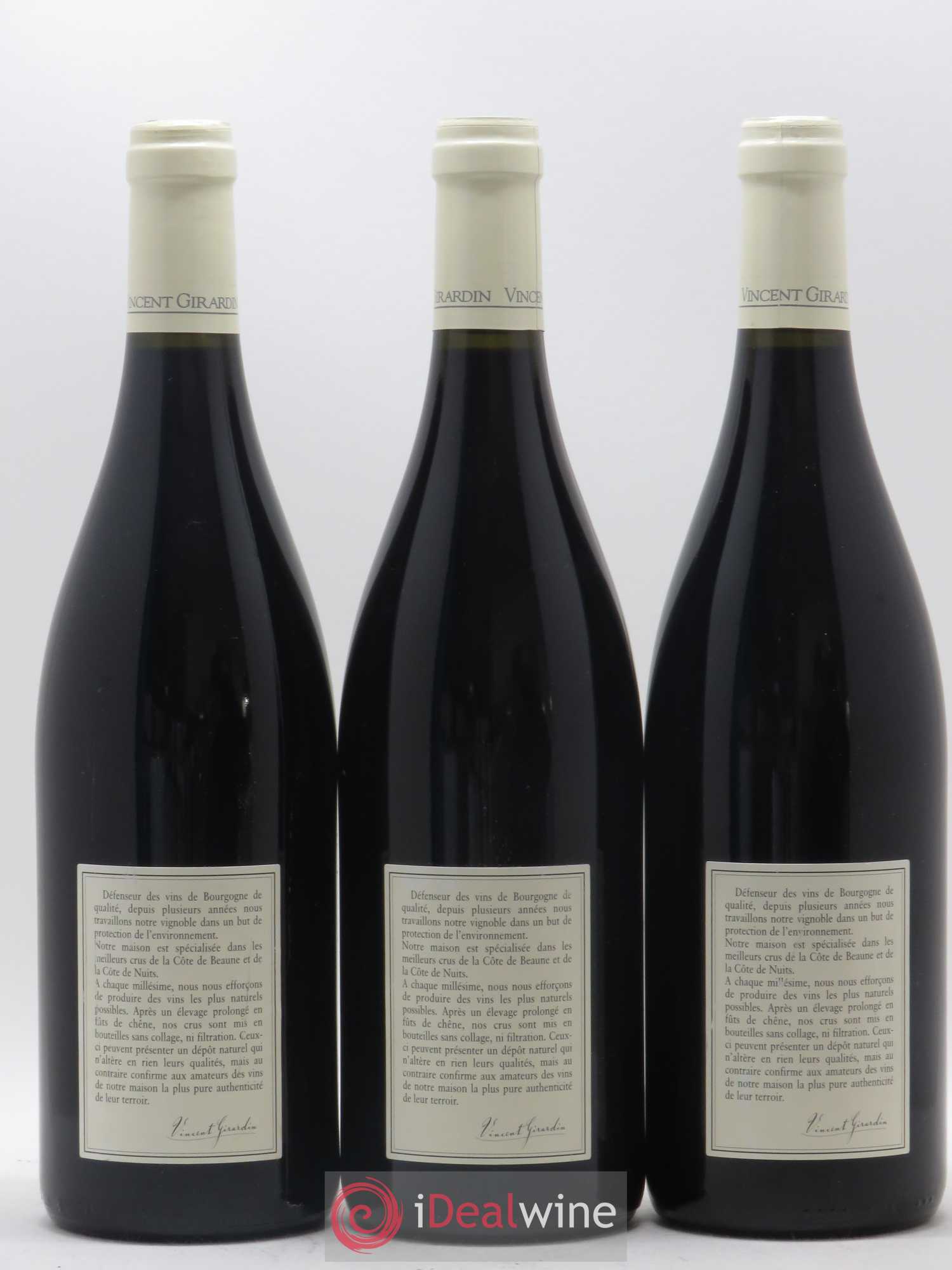 Echezeaux Grand Cru Vincent Girardin (Domaine) Vieilles Vignes 2002 - Lot de 3 bouteilles - 1