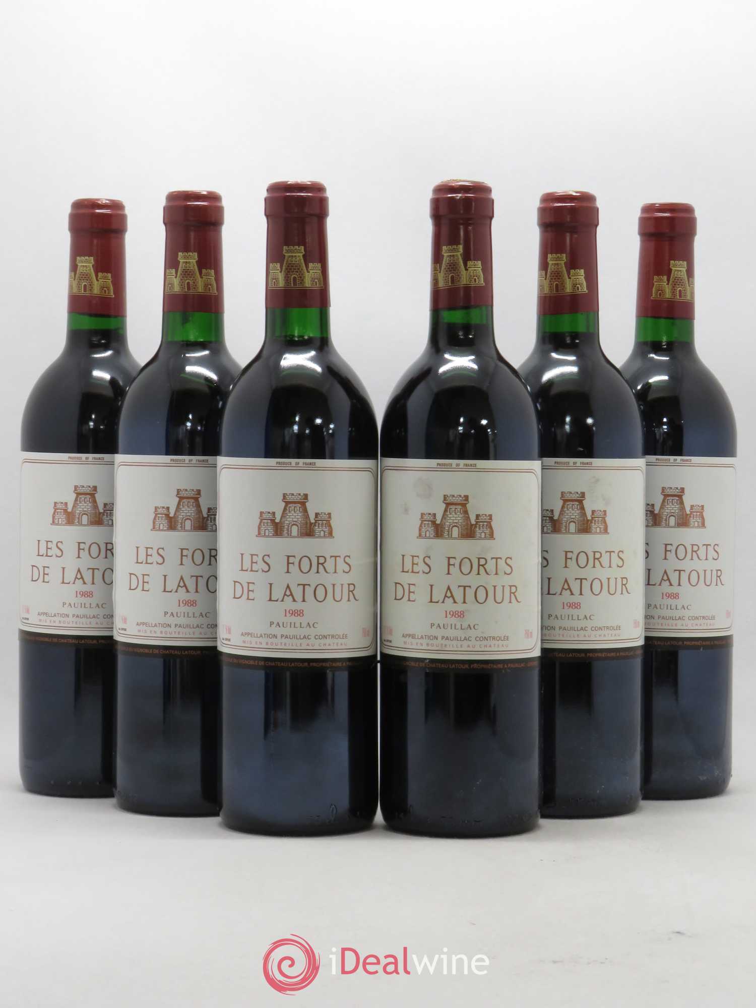 Les Forts de Latour Second Vin 1988 - Lot de 6 bouteilles - 0
