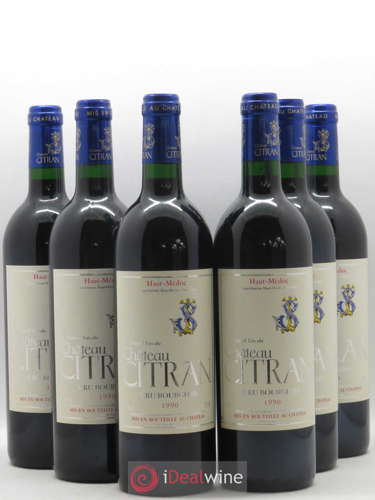 Château Citran Cru Bourgeois 1990 - Lot de 6 bouteilles - 0