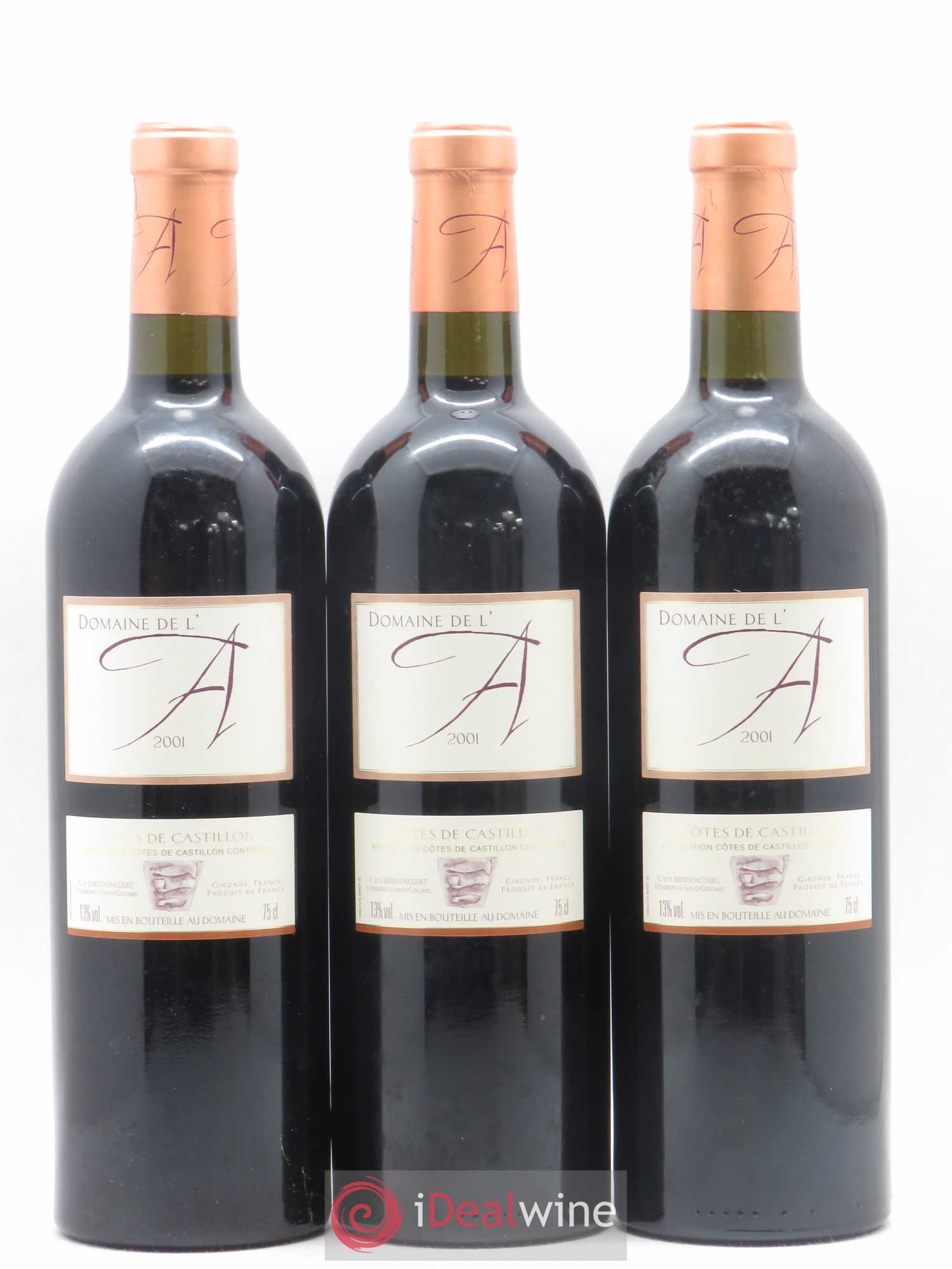 Domaine de l'A 2001 - Lot de 12 bouteilles - 1